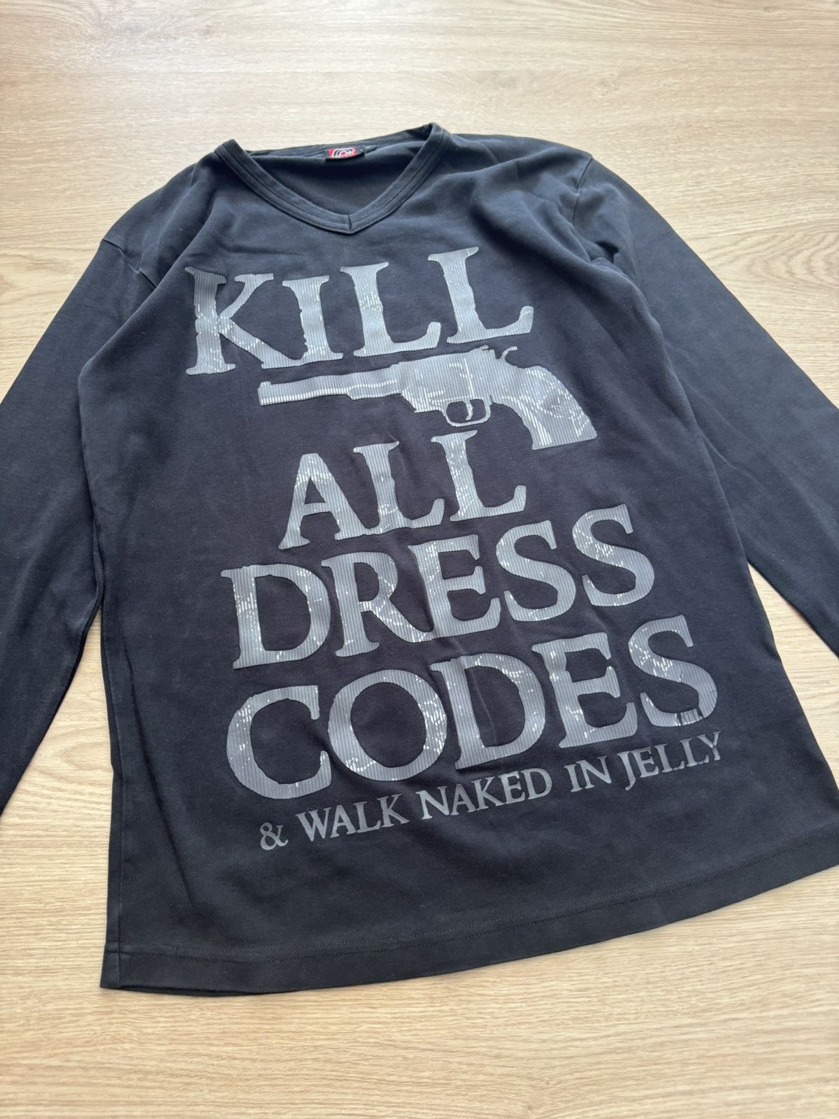 Vintage Vintage Cool Cat 00’s y2k Avant Garde Japanese Long Sleeve Size L / US 10 / IT 46 - 2 Thumbnail