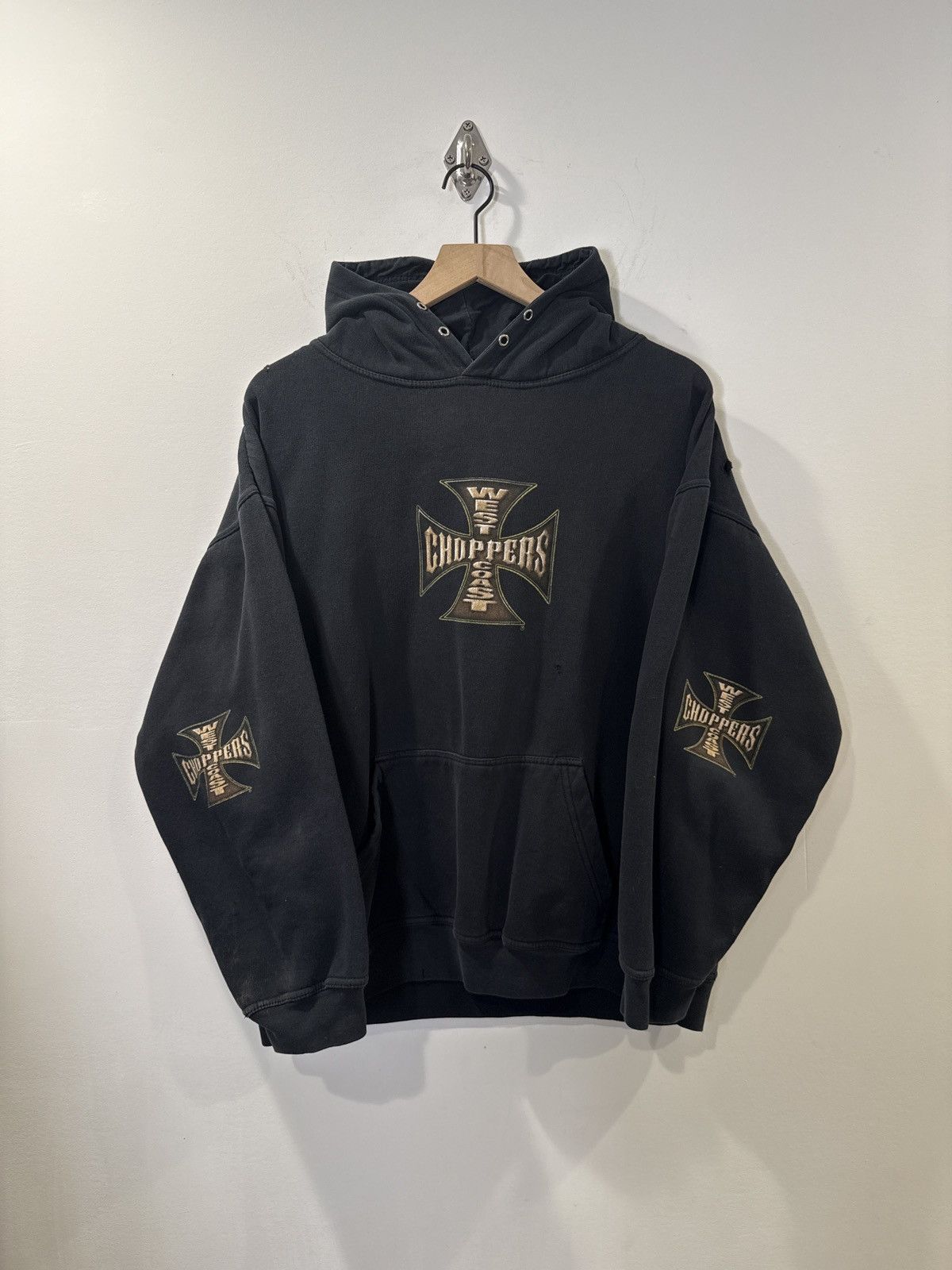 West Coast Choppers Vintage 1990s Faded Black West Coast Choppers