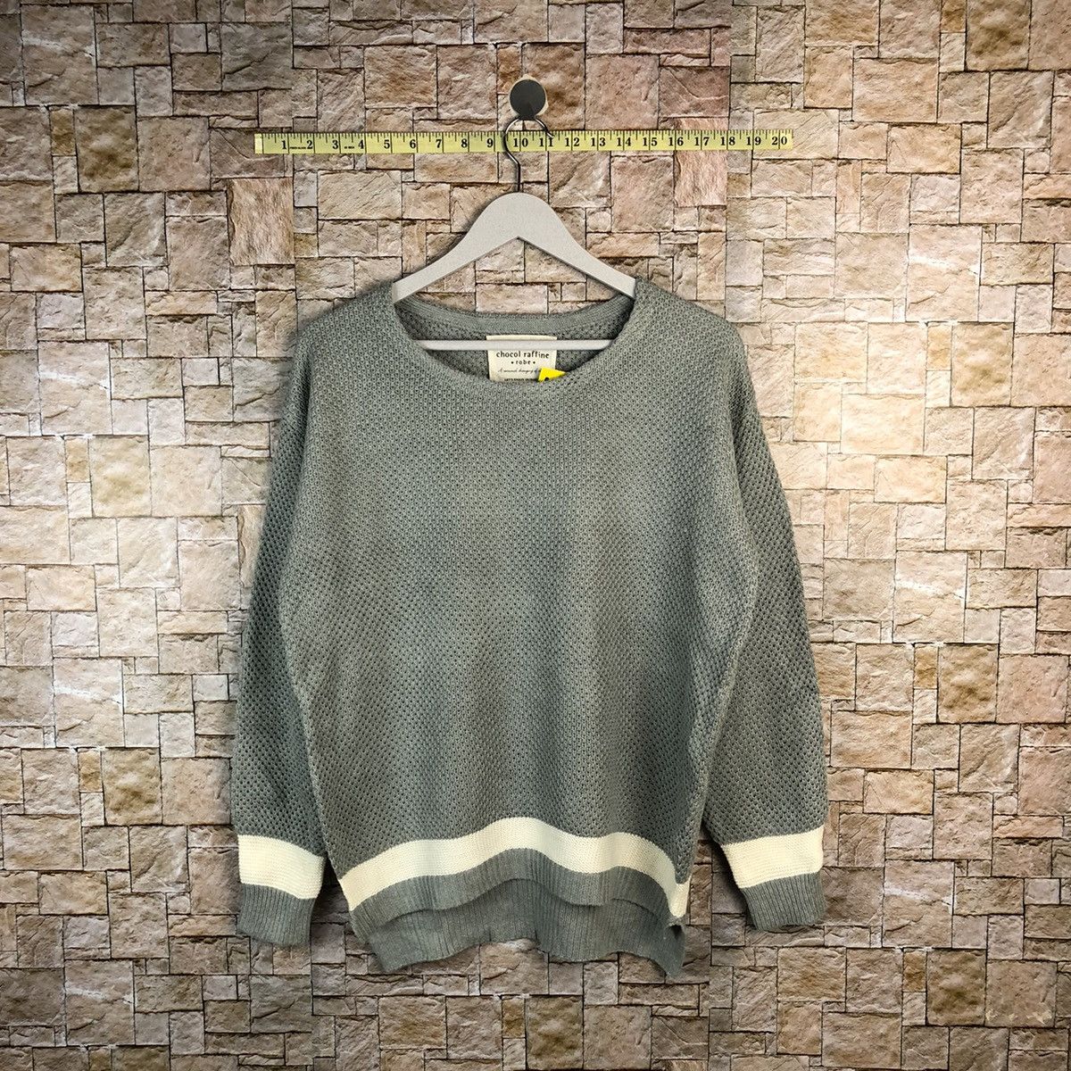 Homespun Knitwear × Japanese Brand Choco Raffine Grey Knitwear #A1220 Size M / US 6-8 / IT 42-44 - 1 Thumbnail