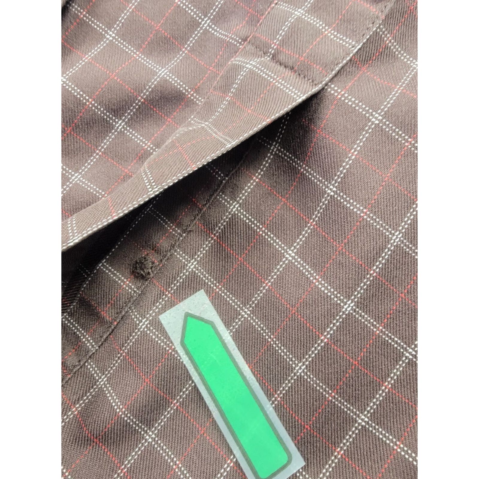 Nordstrom Nordstrom Shirt Mens Medium Maroon Plaid Button Down 100% Cotton Wrinkle Free Compact Mens Button-Up Shirt with Embroidered Accents, Regular Fit Size US M / EU 48-50 / 2 - 7 Thumbnail