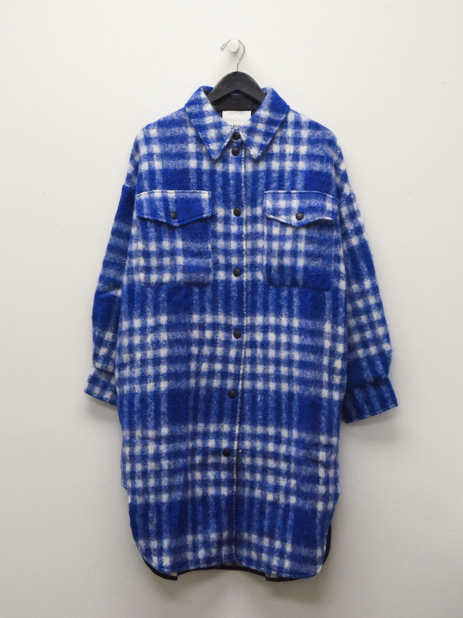 Other ERIKA CAVALLINI Womens Checked Pattern Long Shirt Coat Size S / US 4 / IT 40 - 1 Thumbnail