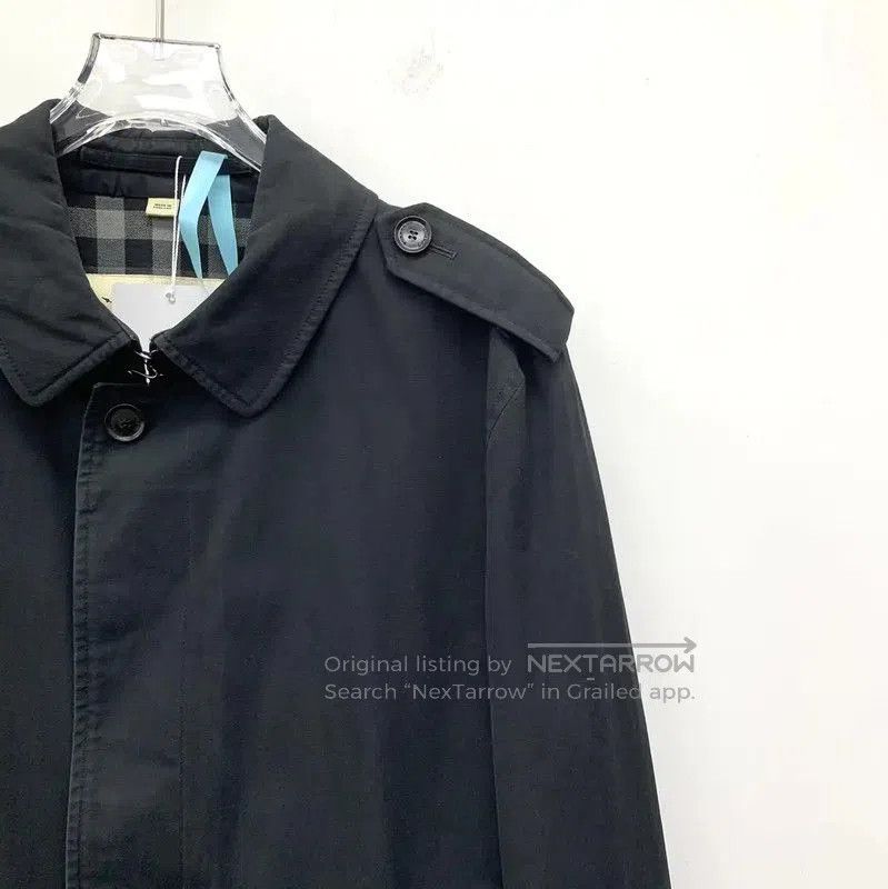 Burberry Burberry Black Cotton Men's Trench Coat. Size US L / EU 52-54 / 3 - 3 Thumbnail
