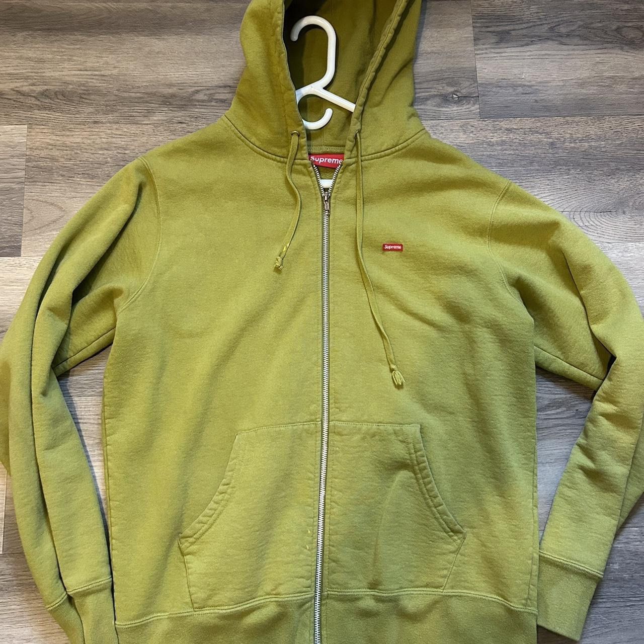 Supreme Small Box Thermal Zip Up Hoodie Slate