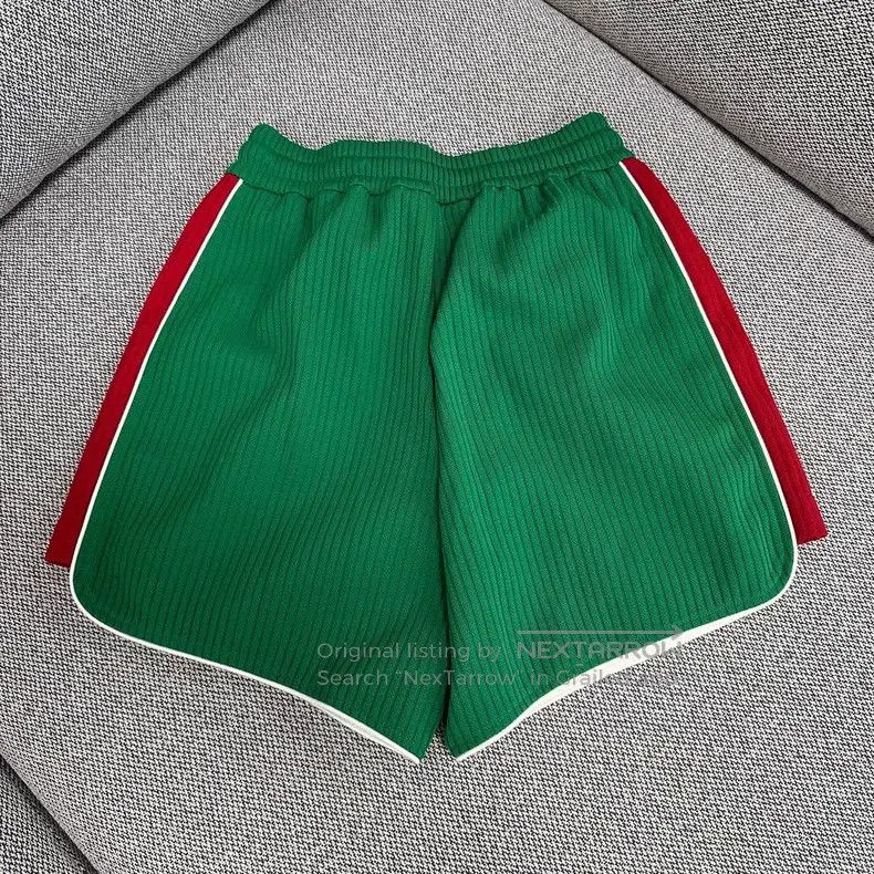 Gucci Gucci SizeXS Colour-blocked striped logo shorts Size 42" / US 20 - 2 Thumbnail