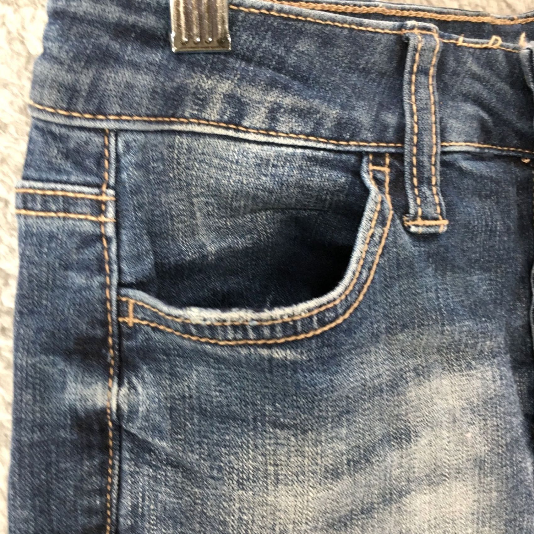 Vintage SO Womens Jeans 3 Blue Denim Dark Wash Ankle Jeggings Jeans Regular 3 Womens SO Ultimate High Rise Jeans Blue Denim Dark Wash Button Fly Size 26" / US 2 / IT 38 - 3 Thumbnail