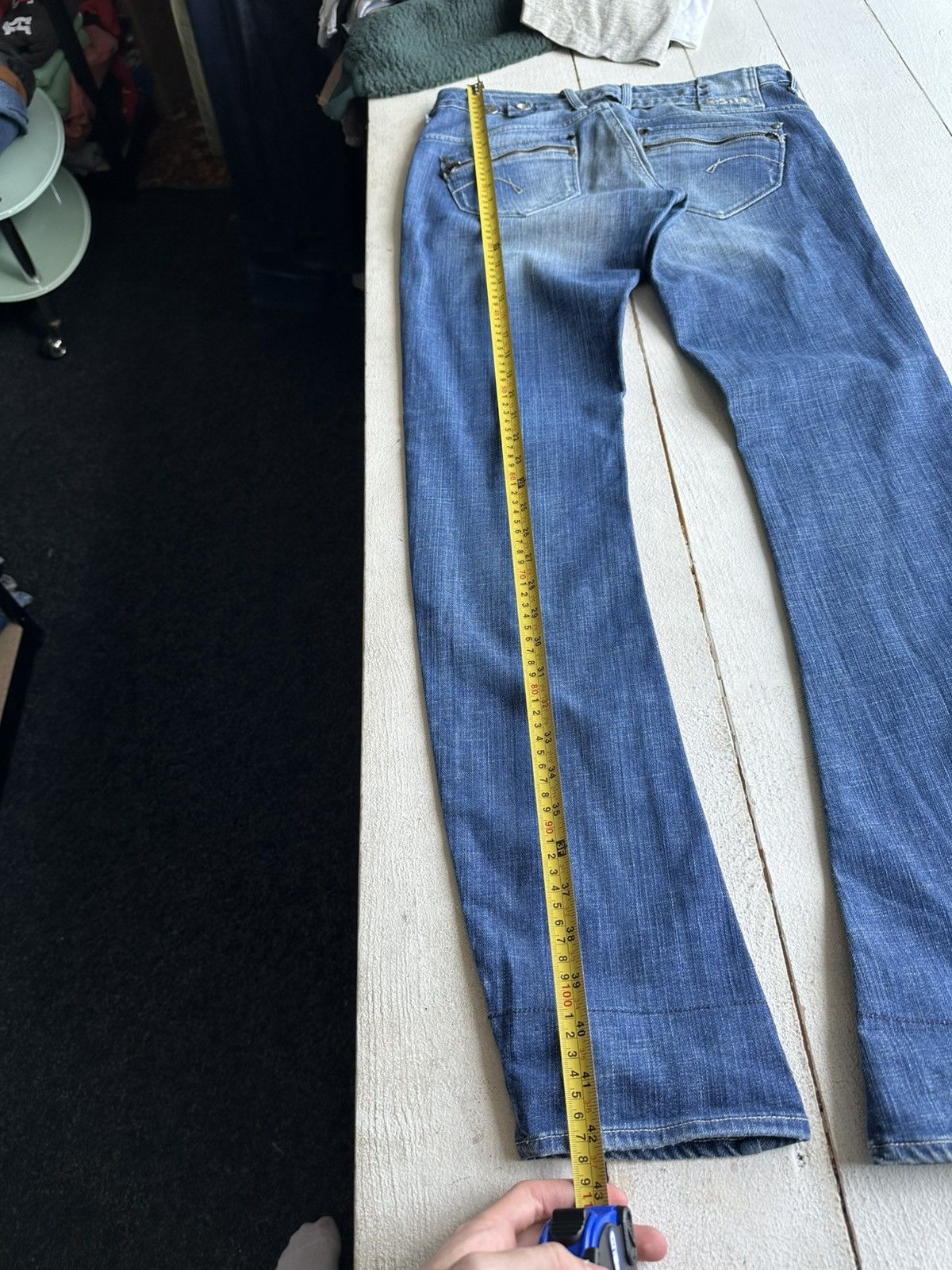 G-Star 🚨VNTG G STAR RAW BLUE FADED RARE AVANT GARDE JEANS Y2K Size 30" / US 8 / IT 44 - 13 Thumbnail