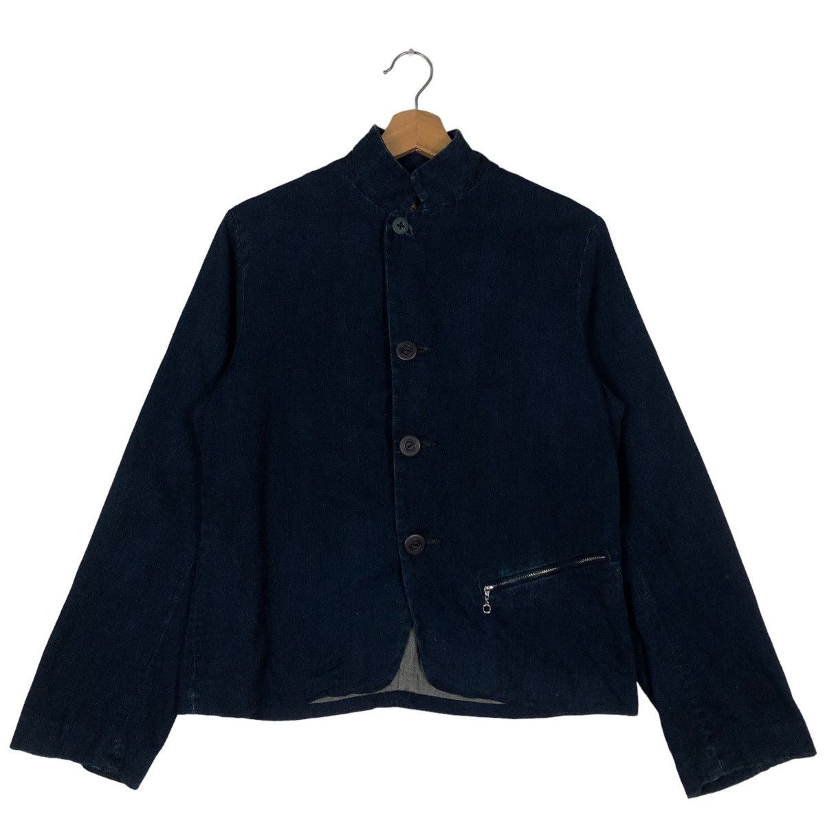 🔥Rare Blue Indigo Zipper Jacket 45Rpm Made in Japan