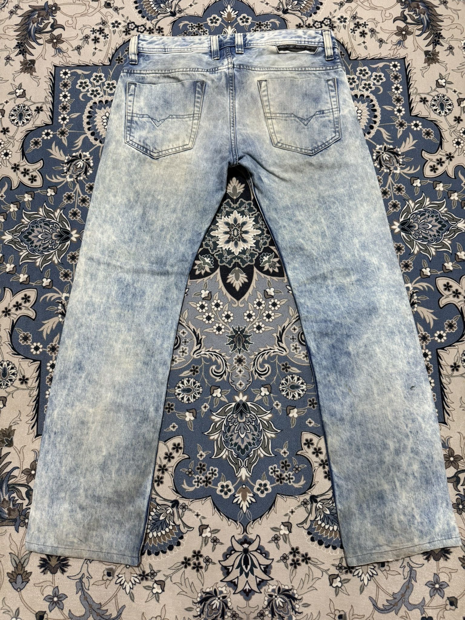 Diesel × Rusty Diesel Safado Rusty Acid Wash Denim Jeans Buttonfly Size US 29 - 2 Thumbnail