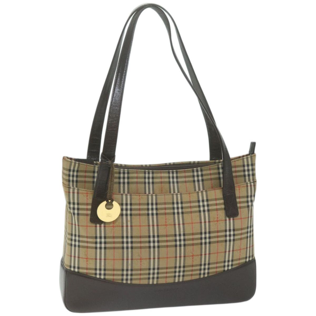 Burberry House Check Beige Canvas Tote Bag (Pre-Owned) Size ONE SIZE - 1 Thumbnail