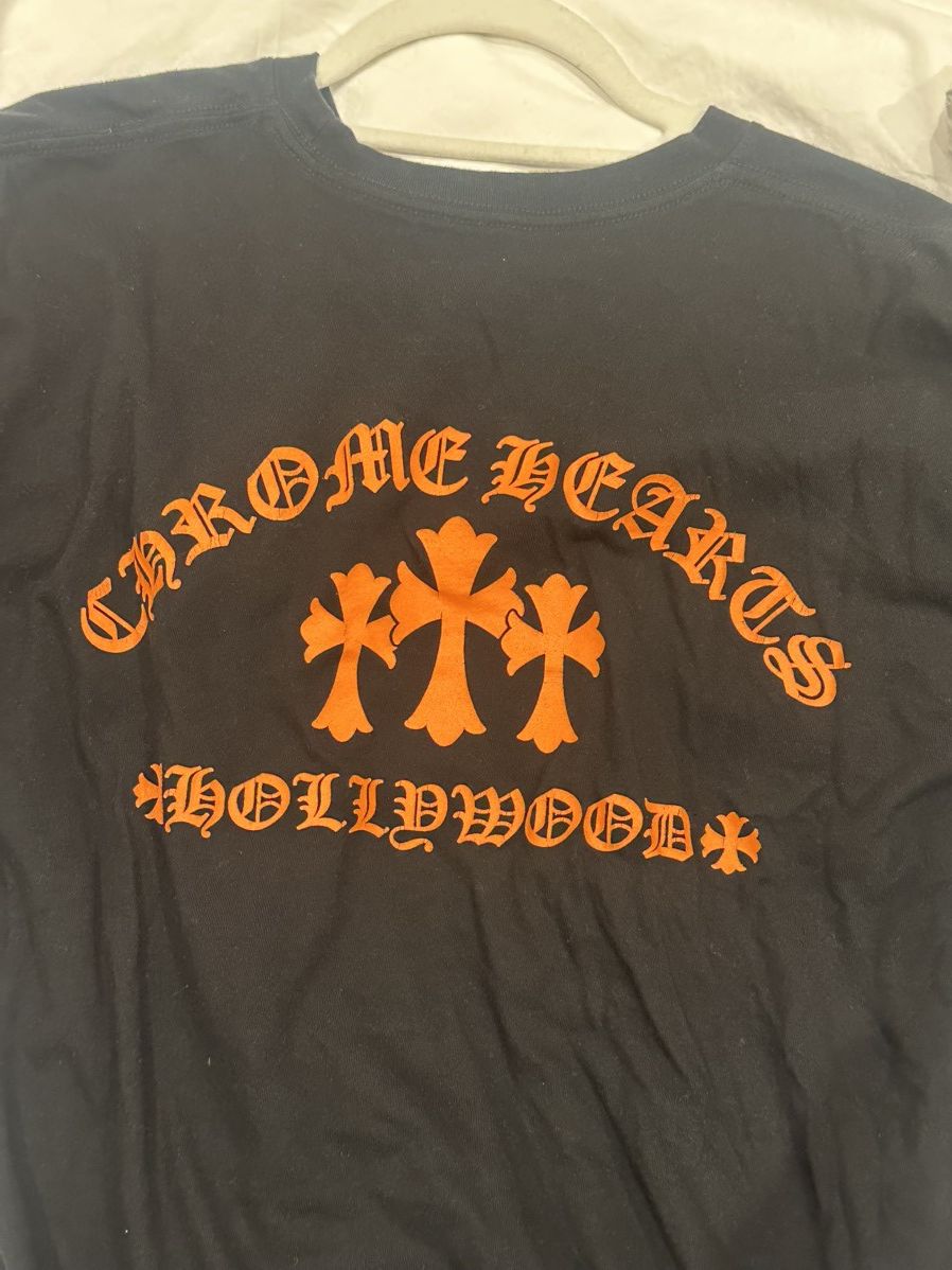Chrome Hearts Chrome Hearts Black T Shirt orange crossed Size US L / EU 52-54 / 3 - 5 Thumbnail