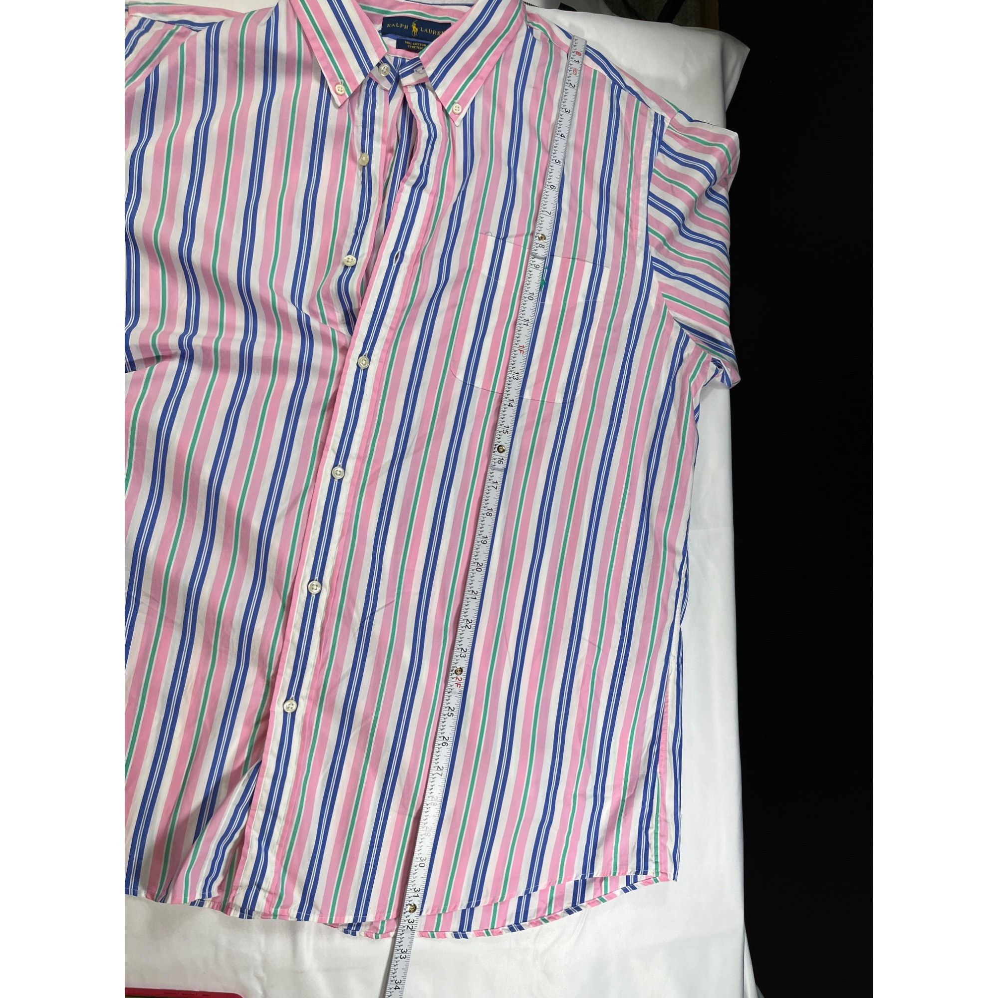Ralph Lauren Ralph Lauren SKU 7541 Multicolor Striped Dress Shirt Size XX Size US XXL / EU 58 / 5 - 8 Thumbnail