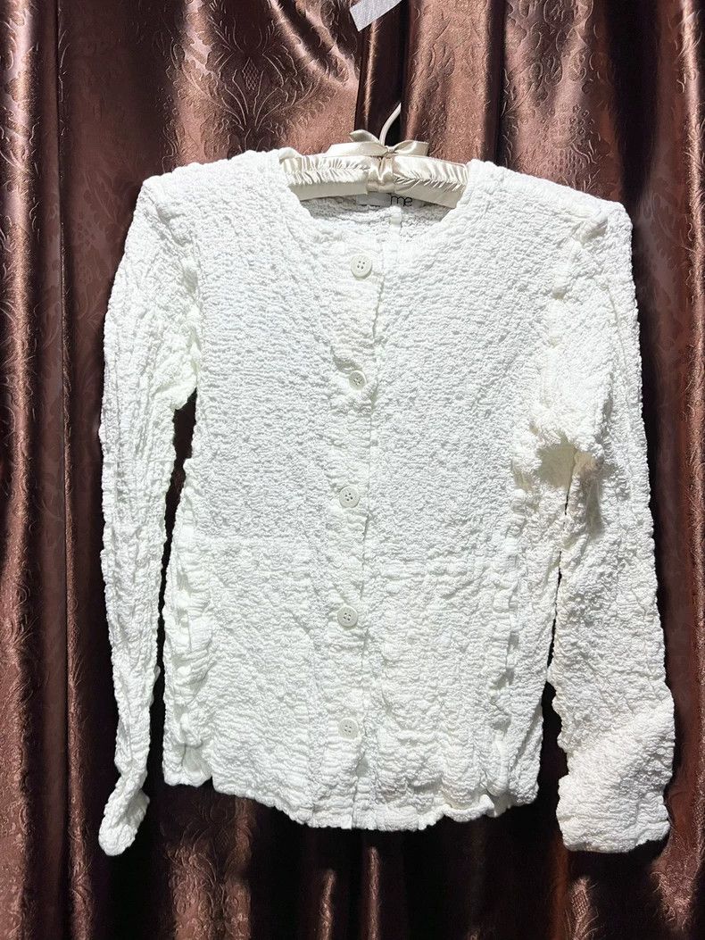 Issey Miyake issey miyake size:one size Long sleeves of white cauliflow Size XXS / US 00 / IT 34 - 1 Thumbnail