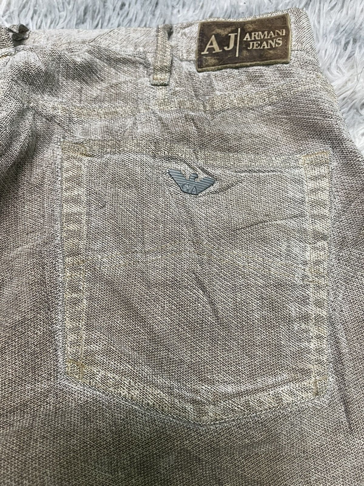 Emporio Armani 90s EMPORIO ARMANI MUD WASH DENIM JEANS RARE DESIGN Size US 34 / EU 50 - 15 Thumbnail