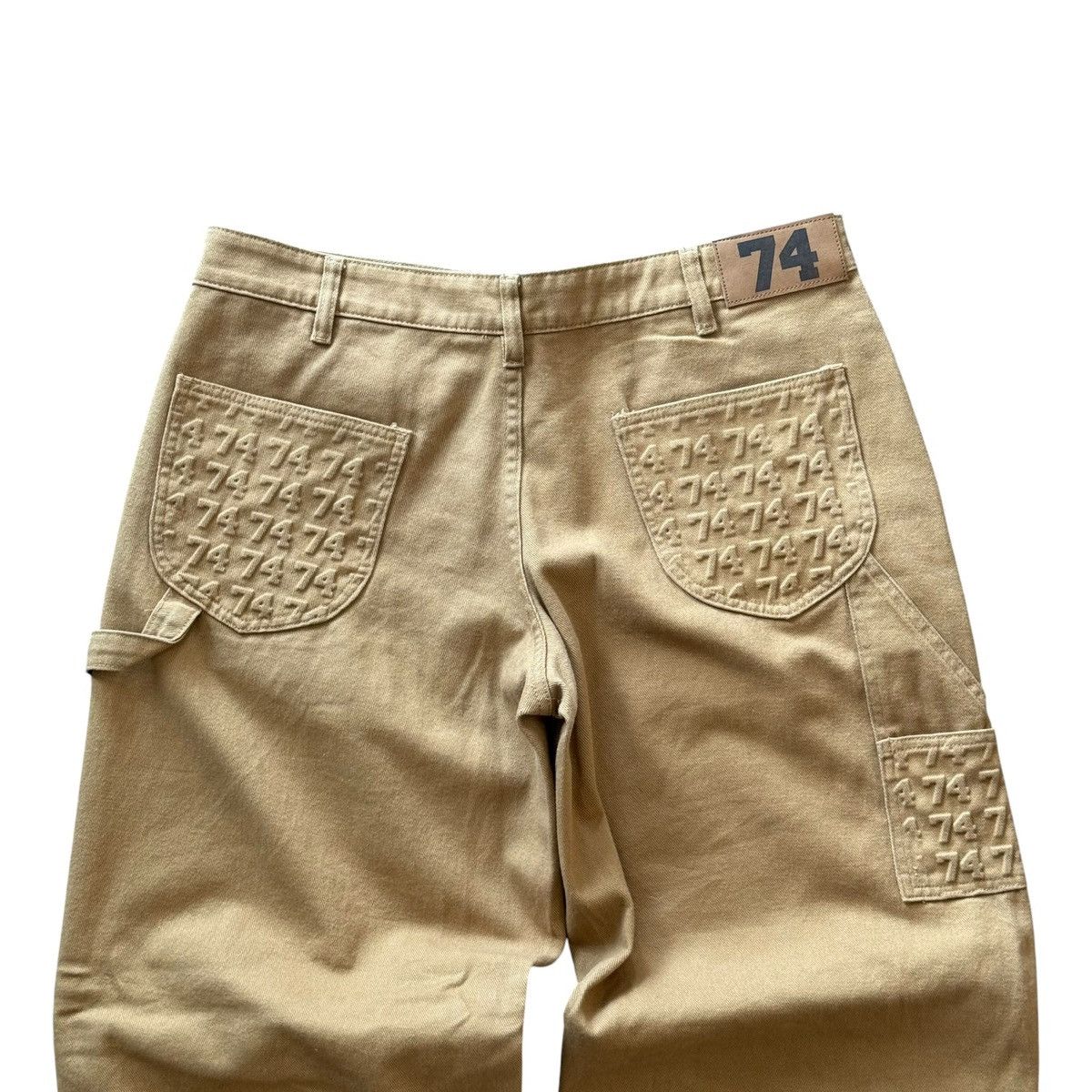 74 Is War 74 is War Khaki Carpenter Denim Pants Size US 34 / EU 50 - 4 Thumbnail