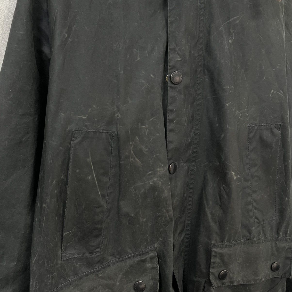 Barbour Vintage Barbour Hooded Waxed Jacket Size Size US L / EU 52-54 / 3 - 8 Thumbnail