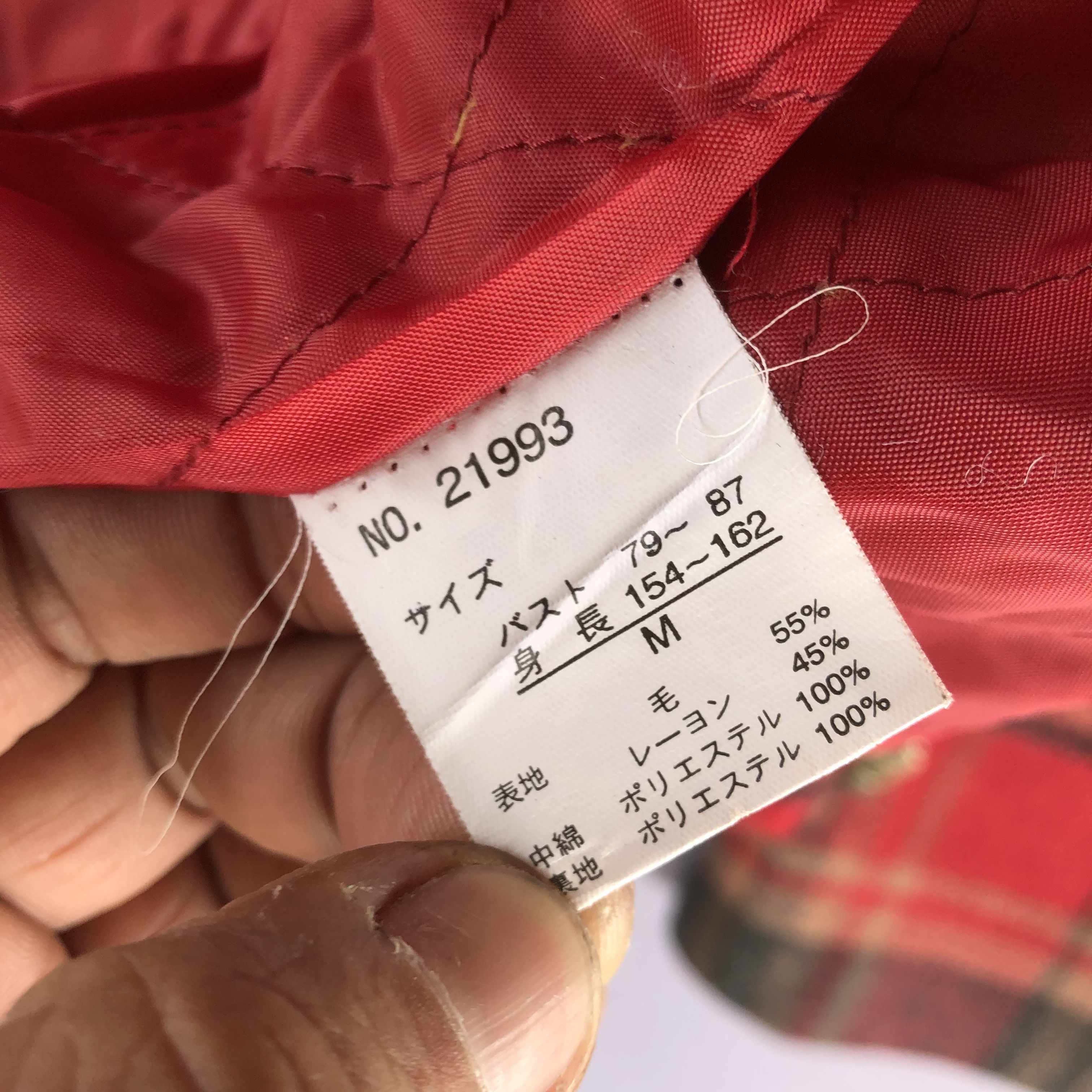 Japanese Brand × Vintage Vintage Fabriarno Plaid Tartan Hoodie Wool Jacket Size US XS / EU 42 / 0 - 8 Thumbnail