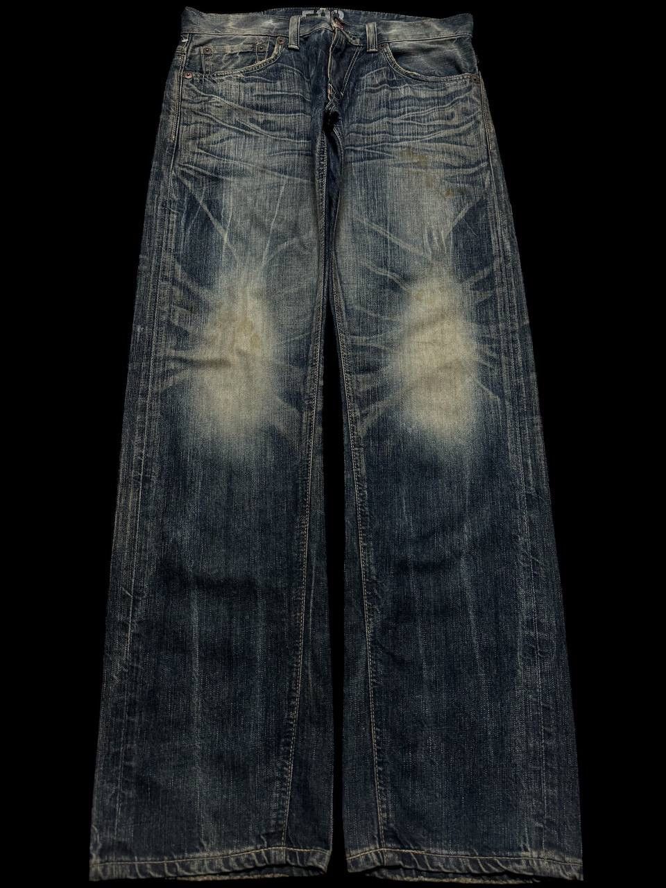 Edwin 💥Insane💥Vtg Edwin Rusty Honeycomb Sick Clawmark Nice Style Size US 31 - 2 Thumbnail