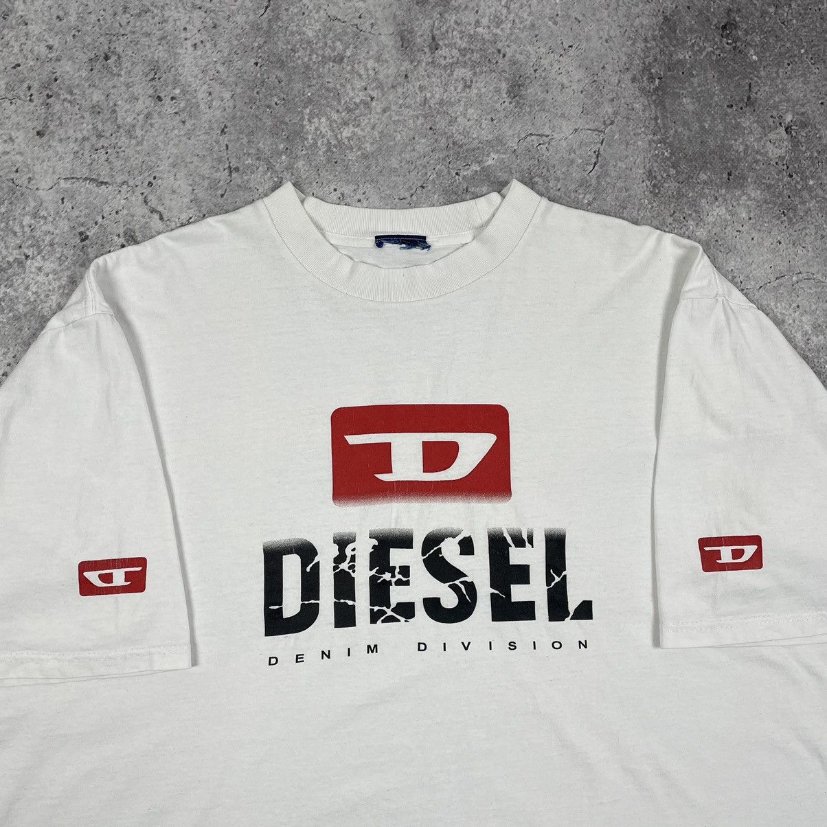 Diesel × Vintage RARE Diesel Vintage 90s Big Logo T Shirt Size US XL / EU 56 / 4 - 5 Thumbnail