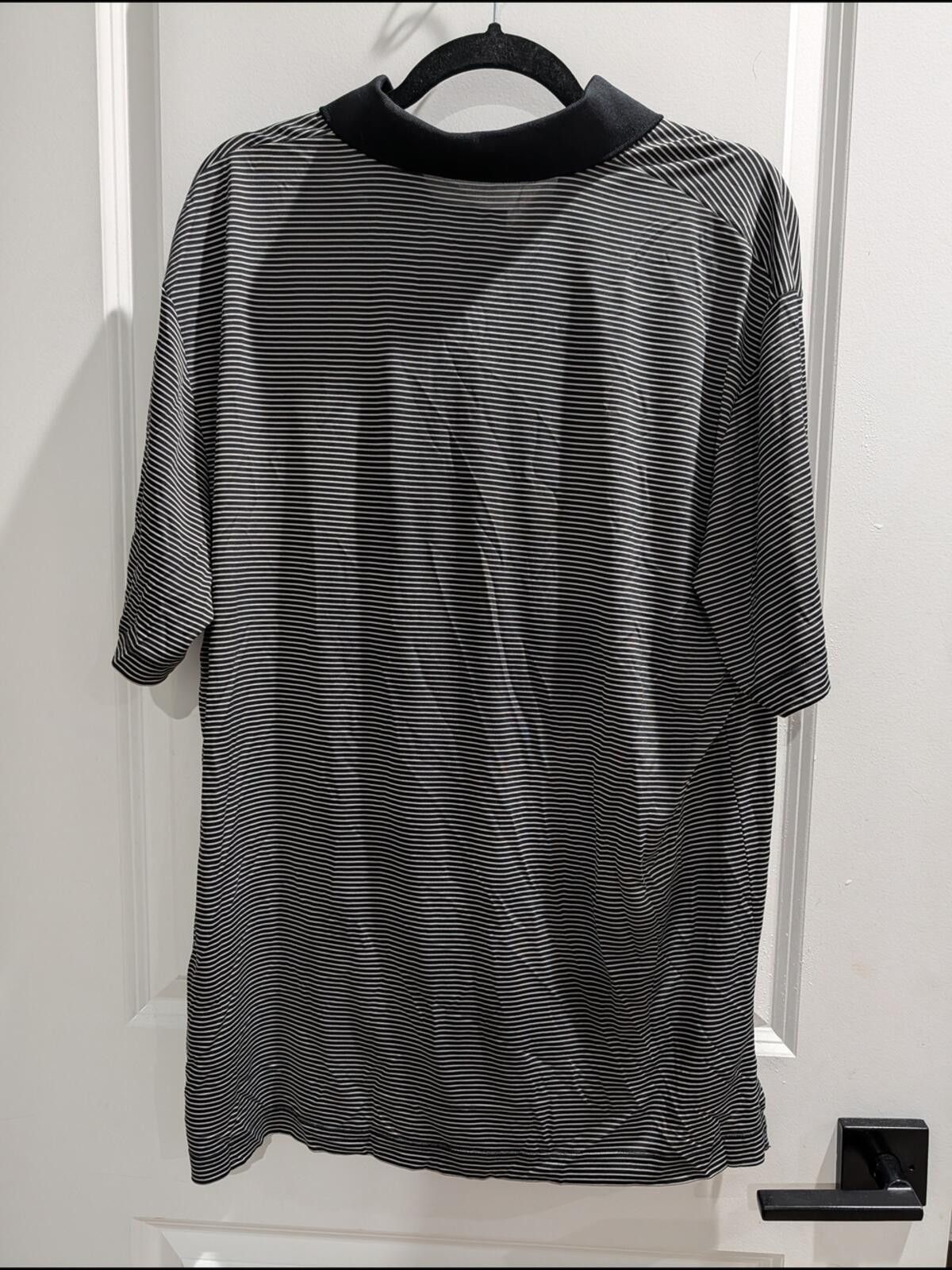 Grand Slam Grand Slam Black & White Narrow-Stripe Polo Size US L / EU 52-54 / 3 - 2 Thumbnail