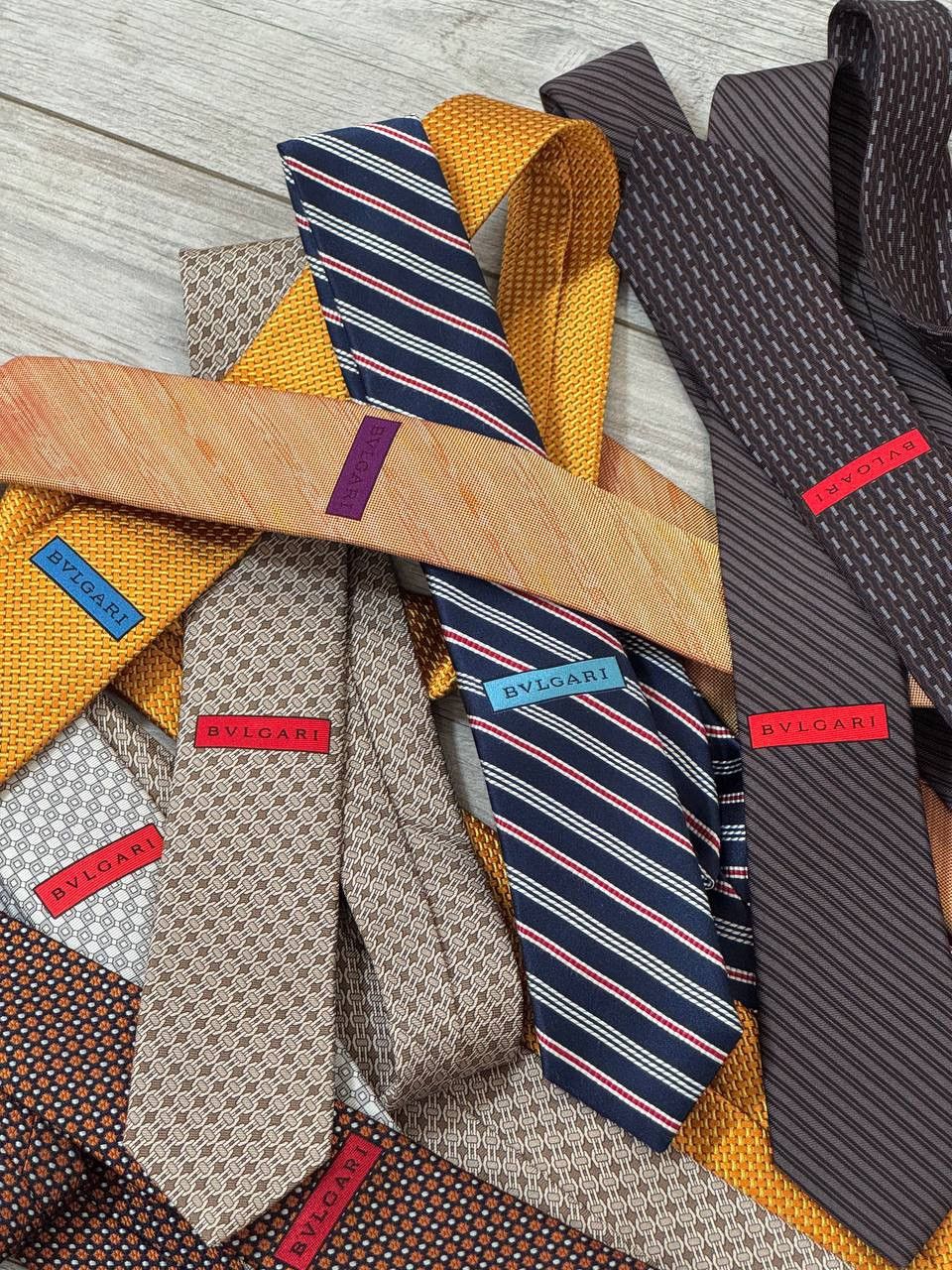 Bvlgari BUNDLE x8 BVLGARI SILK TIES Size ONE SIZE - 6 Thumbnail
