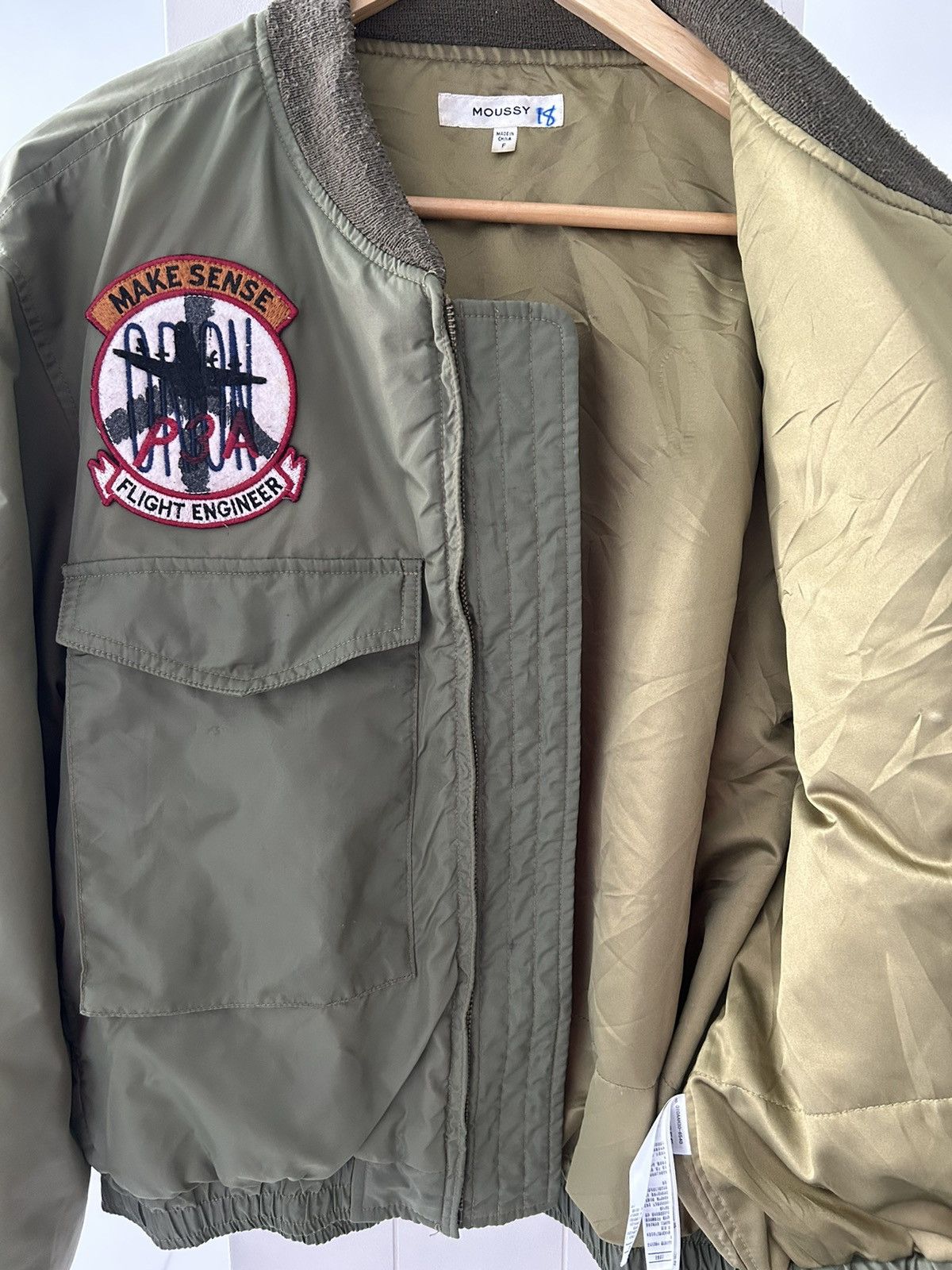 Japanese Brand × MOUSSY MOUSSY MA1 FLIGHT JACKET Size US M / EU 48-50 / 2 - 2 Thumbnail