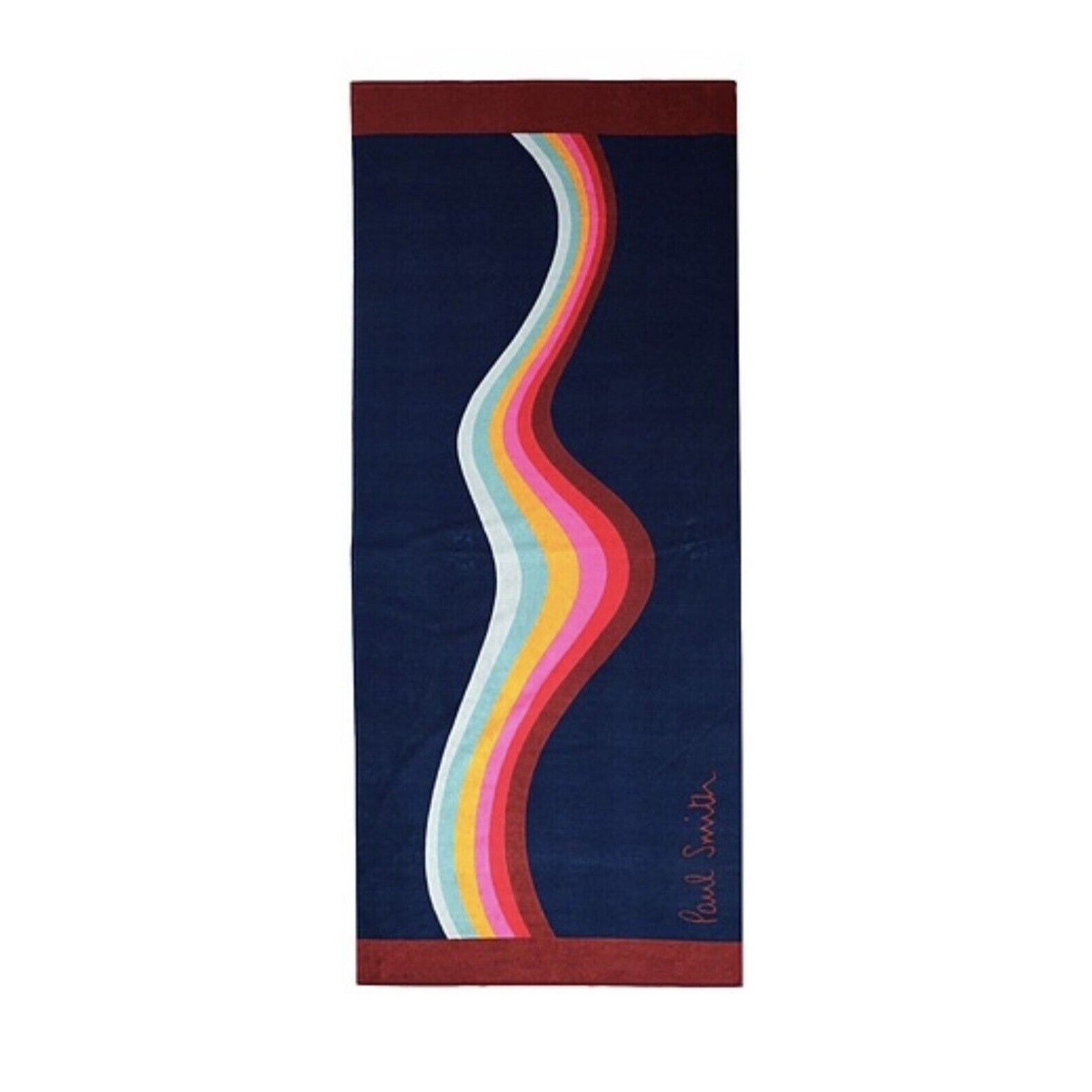 Paul Smith NWT $175 PAUL SMITH Swirl Beach Towel Navy Size ONE SIZE - 1 Thumbnail