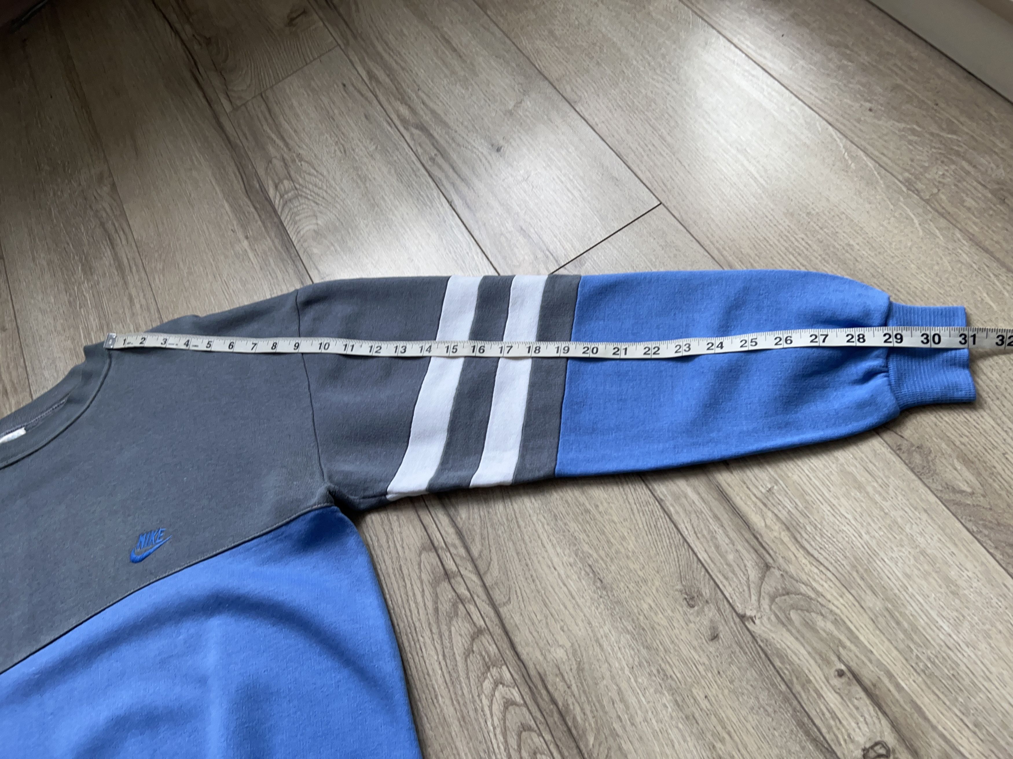 Nike × Vintage Sweatshirt Pullover Blue Gray Cotton Made in Italy Size XL Size US XL / EU 56 / 4 - 10 Thumbnail