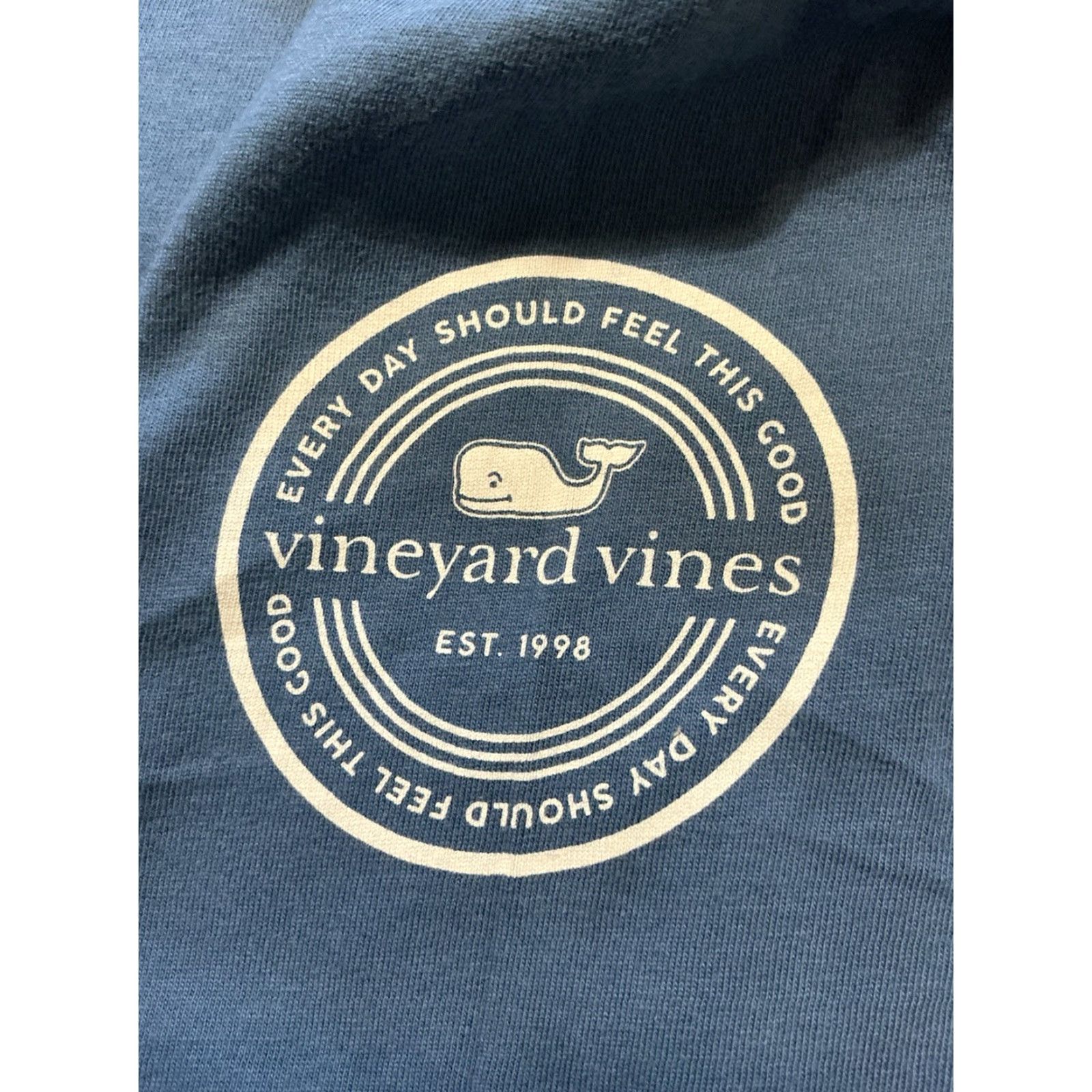 Vineyard Vines Vineyard Vines Everyday Should Feel This Good Swordfish Whale Pocket S/S T-Shirt Small Blue Mens Shirt Size US S / EU 44-46 / 1 - 7 Thumbnail