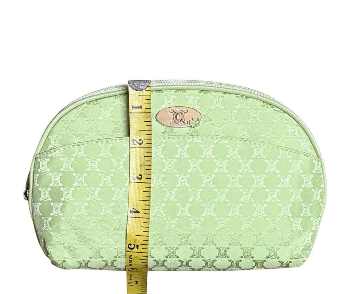Celine Celine Macadam Vanity Pouch Wallet Light Green Vintage Size ONE SIZE - 5 Thumbnail