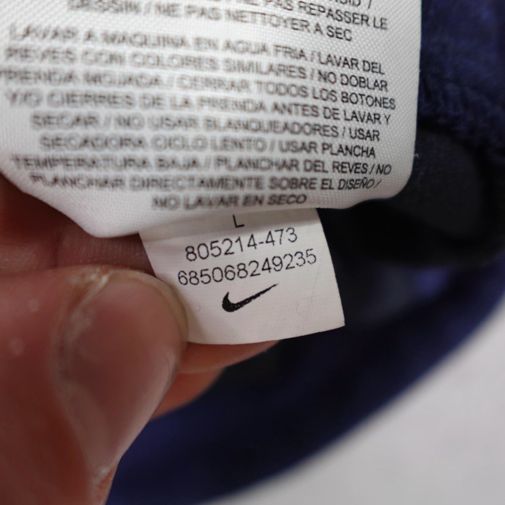Nike Nike Hoodie Mens Large Blue Tech Fleece Funnel Neck Pullover Sweatshirt Athletic Size US L / EU 52-54 / 3 - 6 Thumbnail
