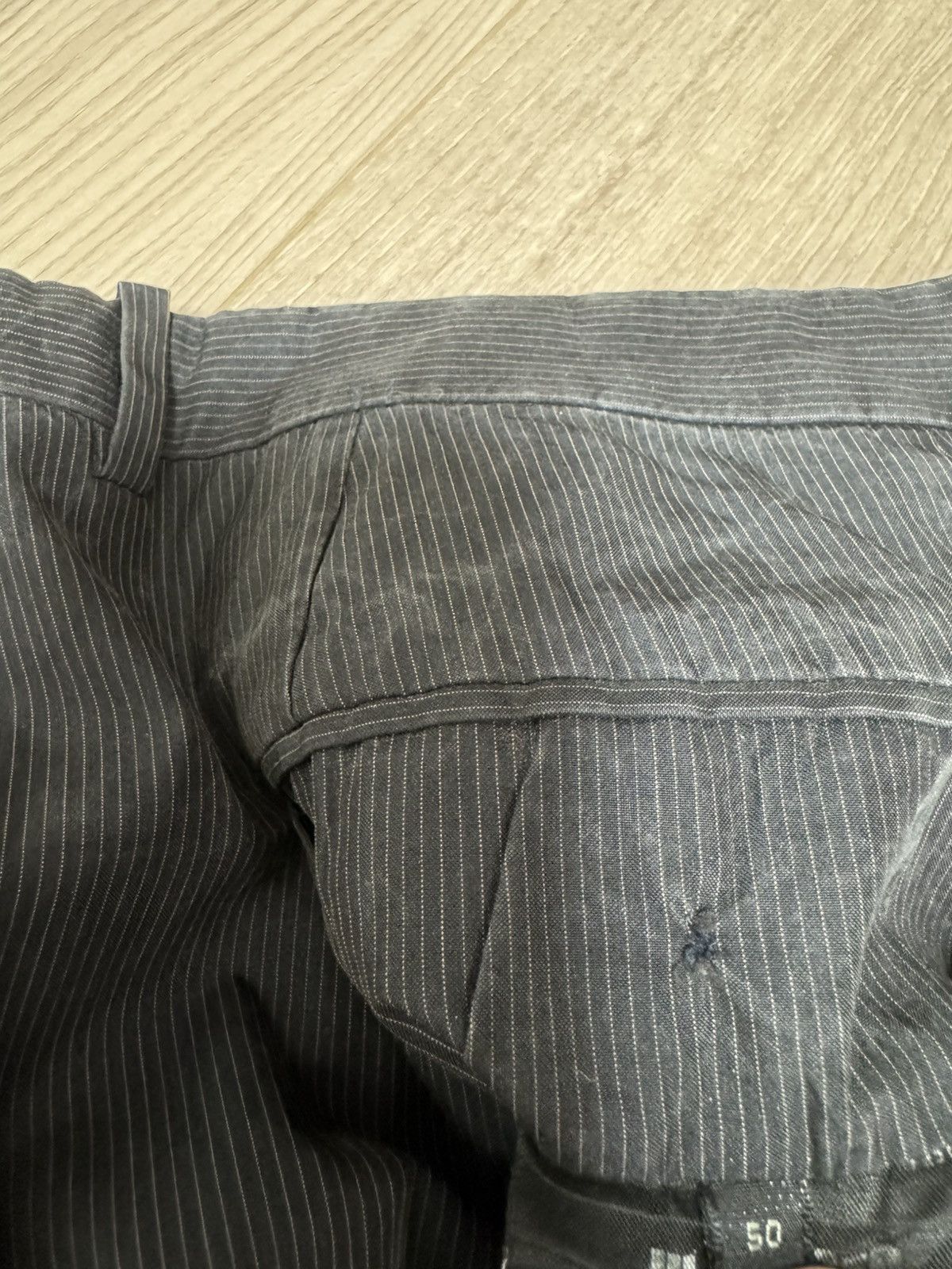 Jil Sander Jil Sander Raf Simons Era Pinstripe Straight-Flare Trousers Size US 31 - 13 Thumbnail
