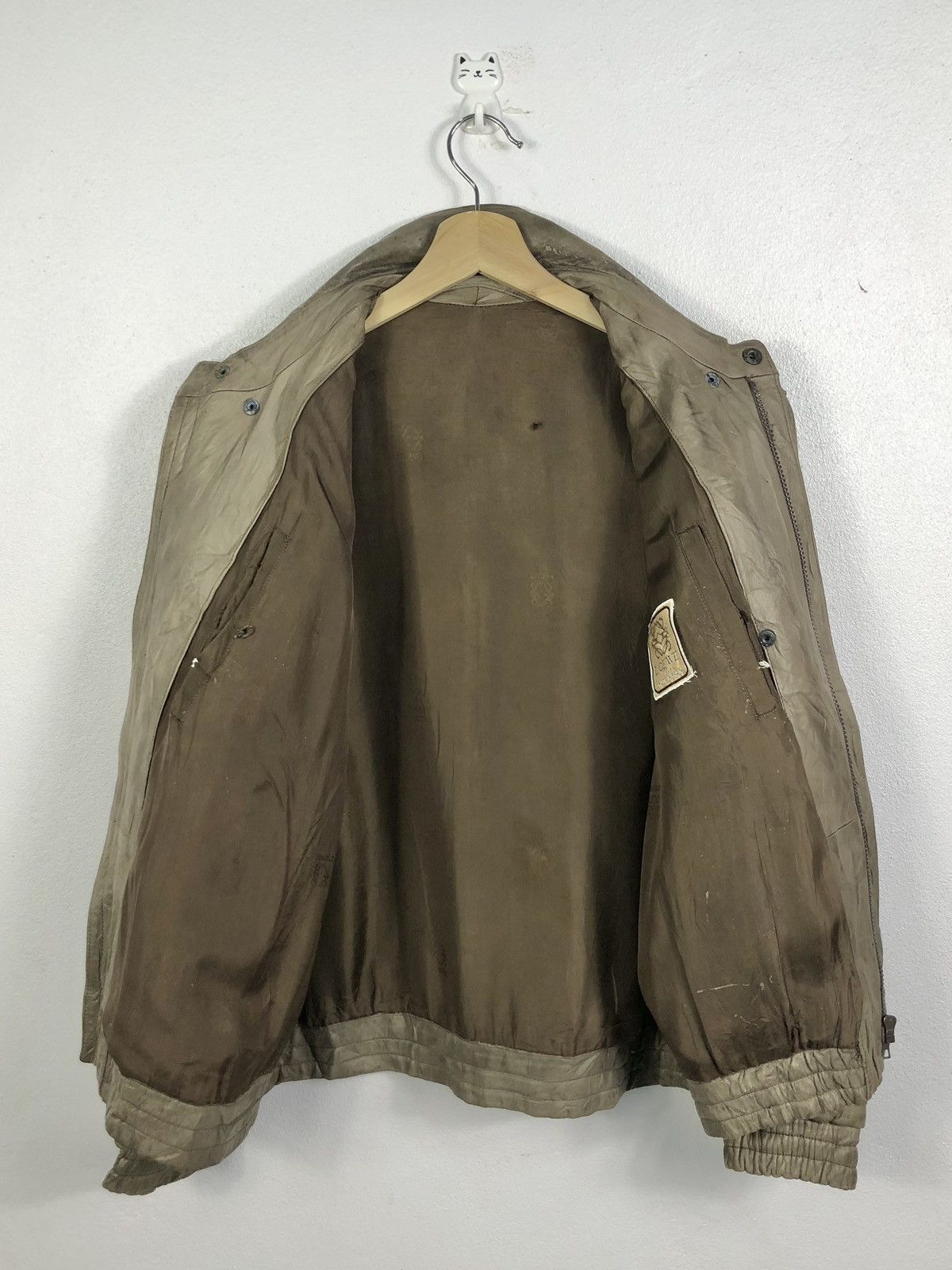 Loewe × Vintage Rare Vintage Loewe Leather Jacket Made in Spain Size US M / EU 48-50 / 2 - 8 Thumbnail