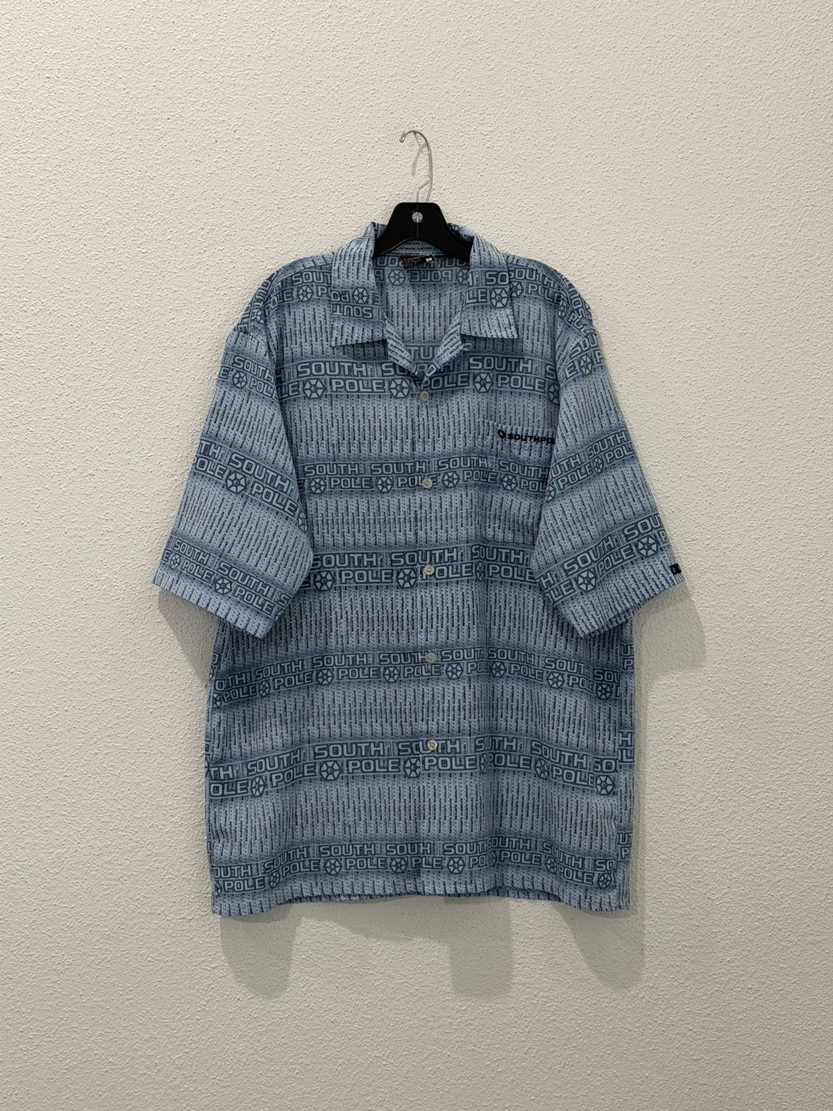 Southpole Vintage Y2K South Pole Button Up Shirt AOP M Skater Baggy Size US M / EU 48-50 / 2 - 1 Thumbnail