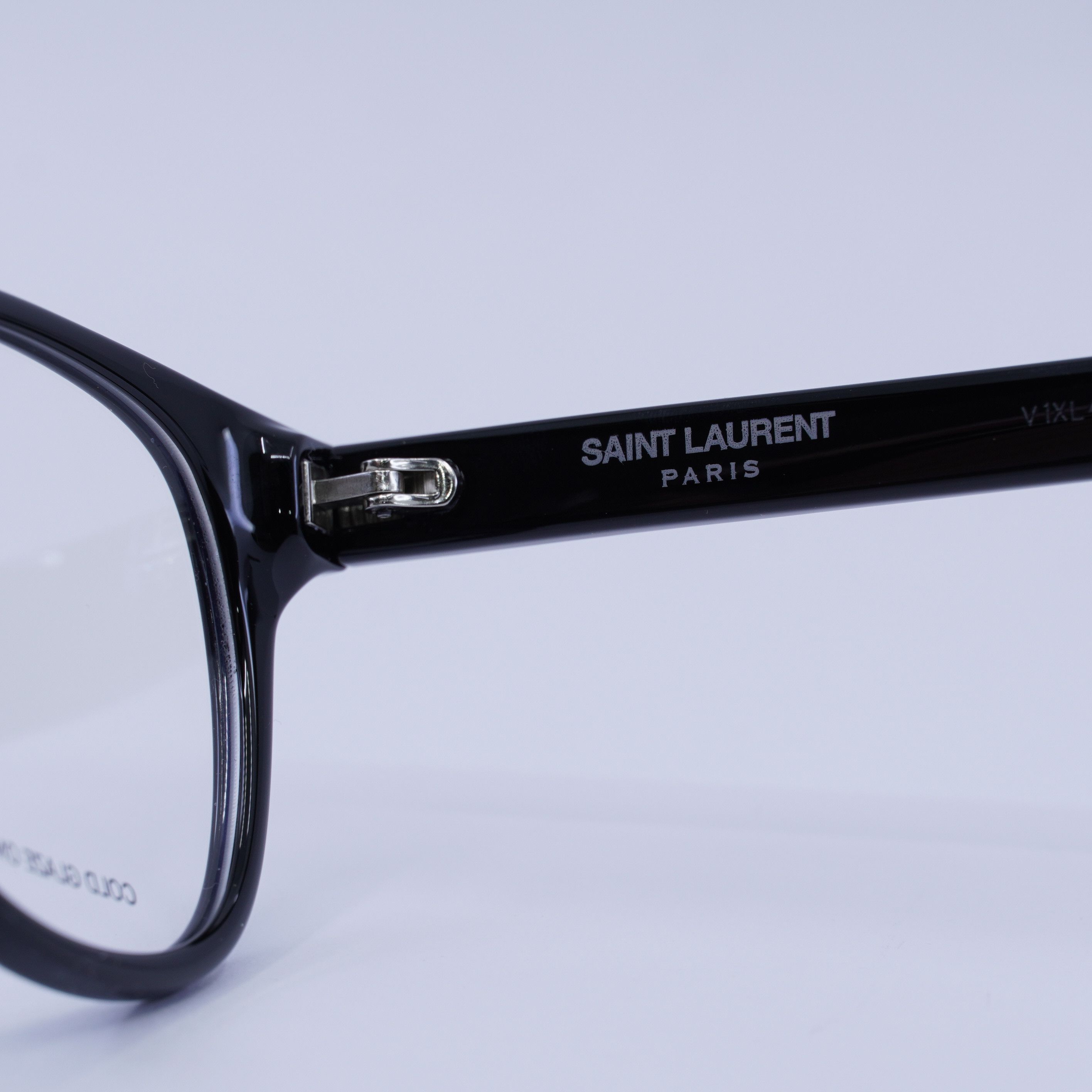 Saint Laurent Paris Saint Laurent SL399 001 Eyeglasses Black 53mm Square Frame Size ONE SIZE - 5 Thumbnail
