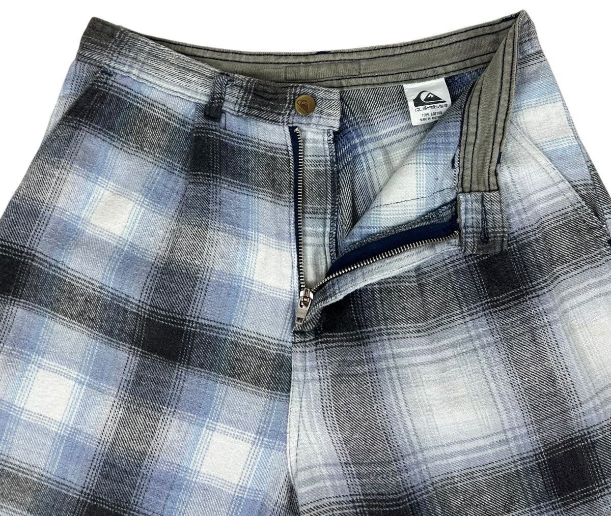 Quiksilver × Vintage 90s Vintage Quiksilver Chicanos Plaid Short Size US 30 / EU 46 - 3 Thumbnail