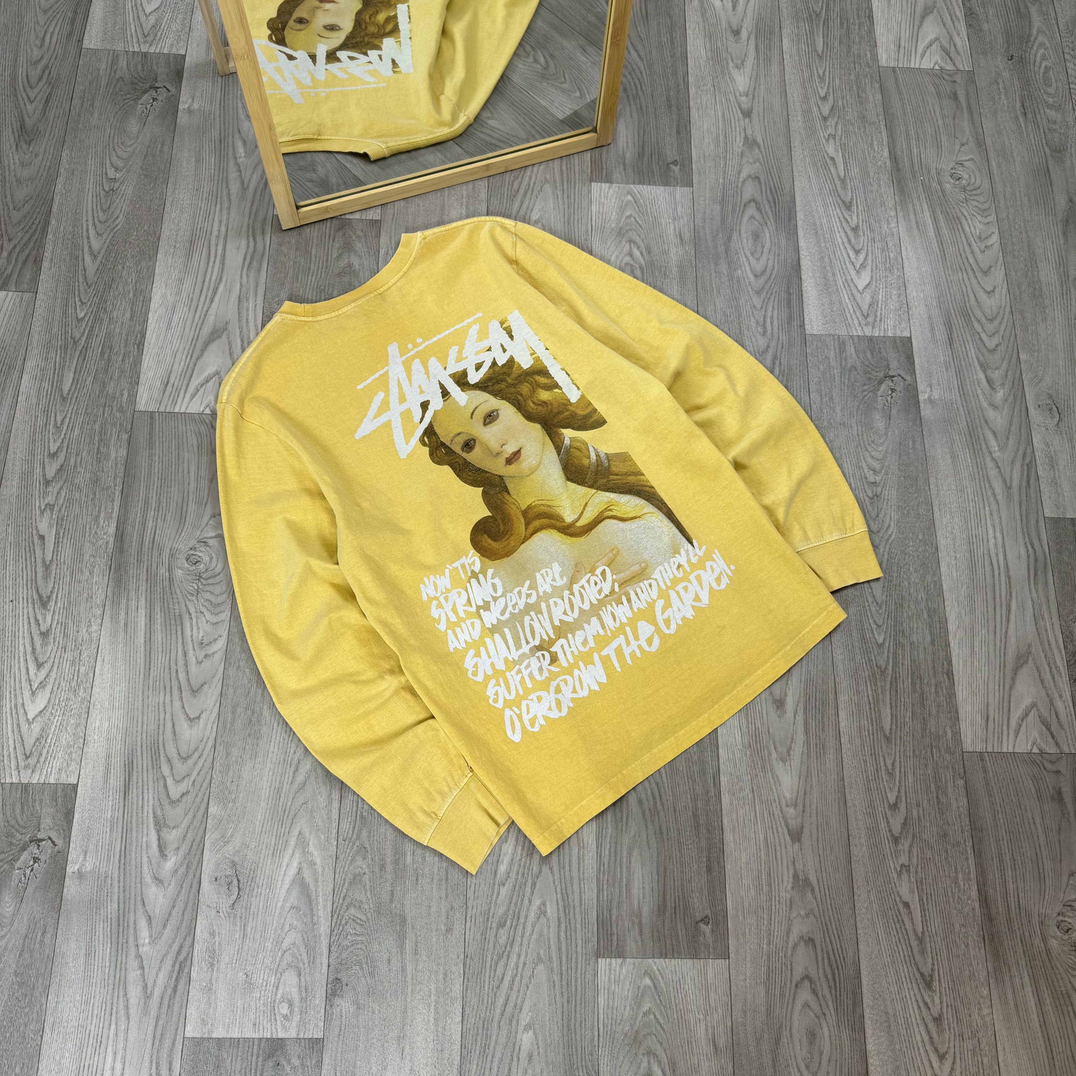 Stussy Stussy Spring Weeds Graphic Pigment Dyed Long Sleeve Tee Size US M / EU 48-50 / 2 - 3 Thumbnail