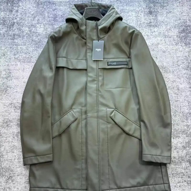 Fendi Fendi Green Ladies Coat in Size M 0089 Size M / US 6-8 / IT 42-44 - 1 Thumbnail