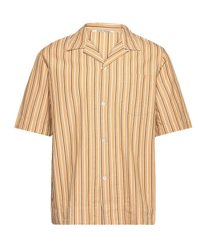 Wood Wood Wood Wood Japan Johan dobby stripe Cuban shirt. Size US M / EU 48-50 / 2 - 5 Thumbnail