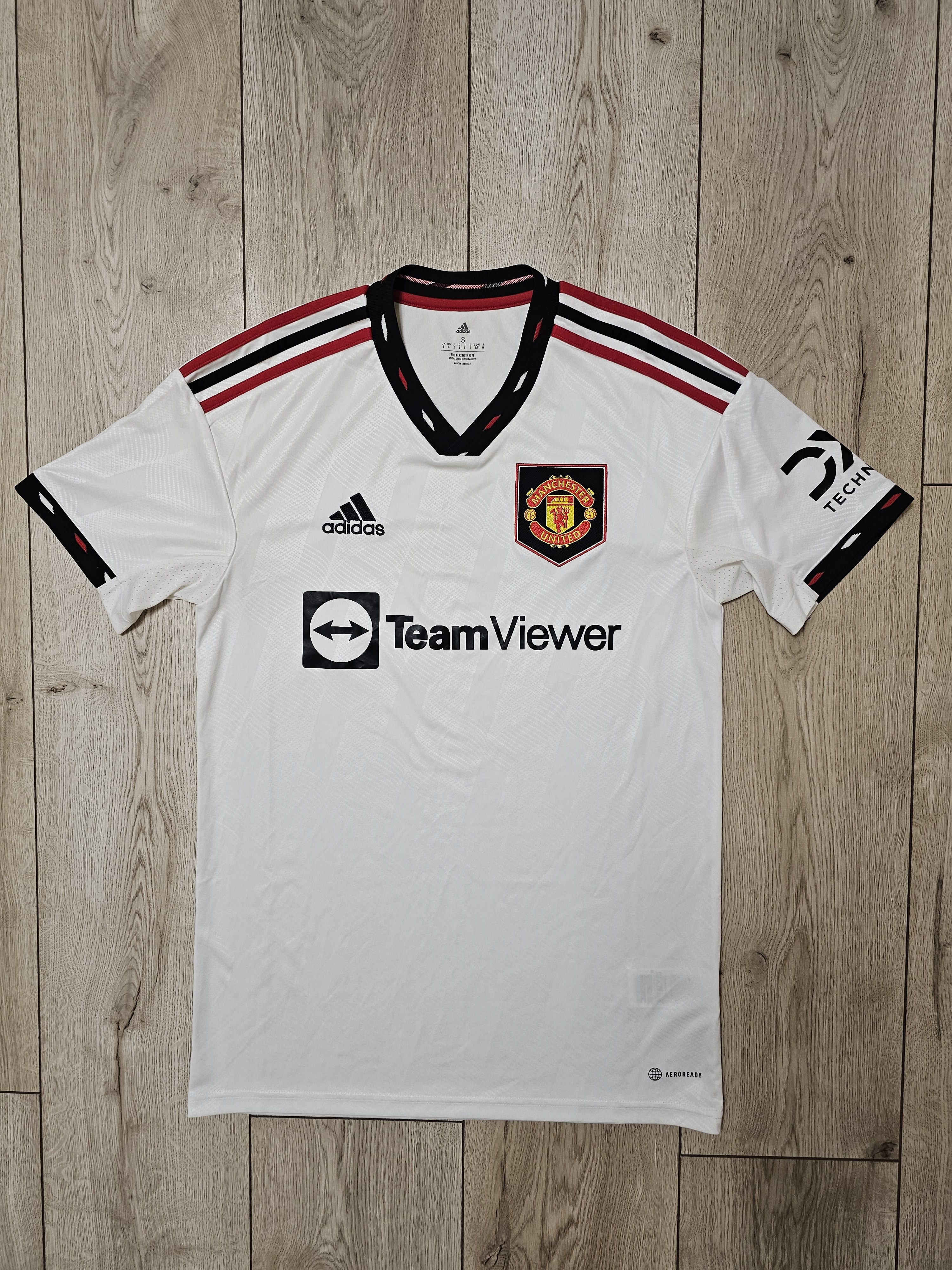 Adidas MANCHESTER UNITED 2022 2023 AWAY FOOTBALL SOCCER JERSEY Size US S / EU 44-46 / 1 - 1 Thumbnail