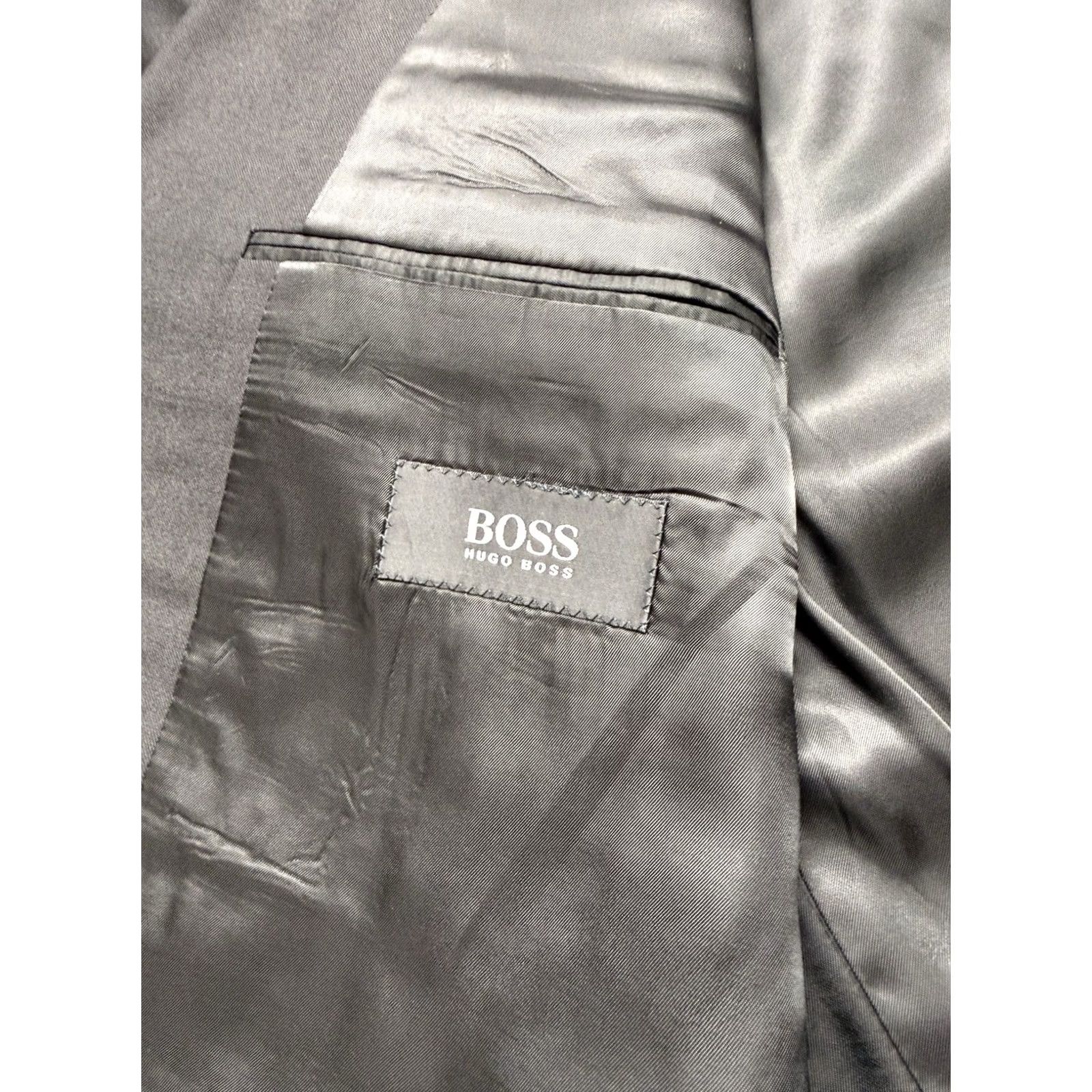 Hugo Boss HUGO BOSS Coat Mens 44 Black Men Loro Piana Blazer Super 110s Wool Sport Size 44R Size 44R - 7 Thumbnail