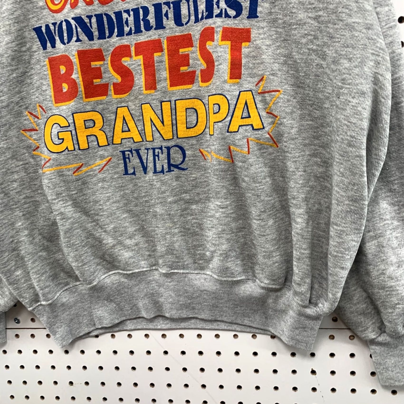 Vintage Vintage Grandpa Sweatshirt Mens XL Gray World Greatest Funny Dad Clothing Pullover Crew Neck Sweatshirt Size US XL / EU 56 / 4 - 7 Thumbnail