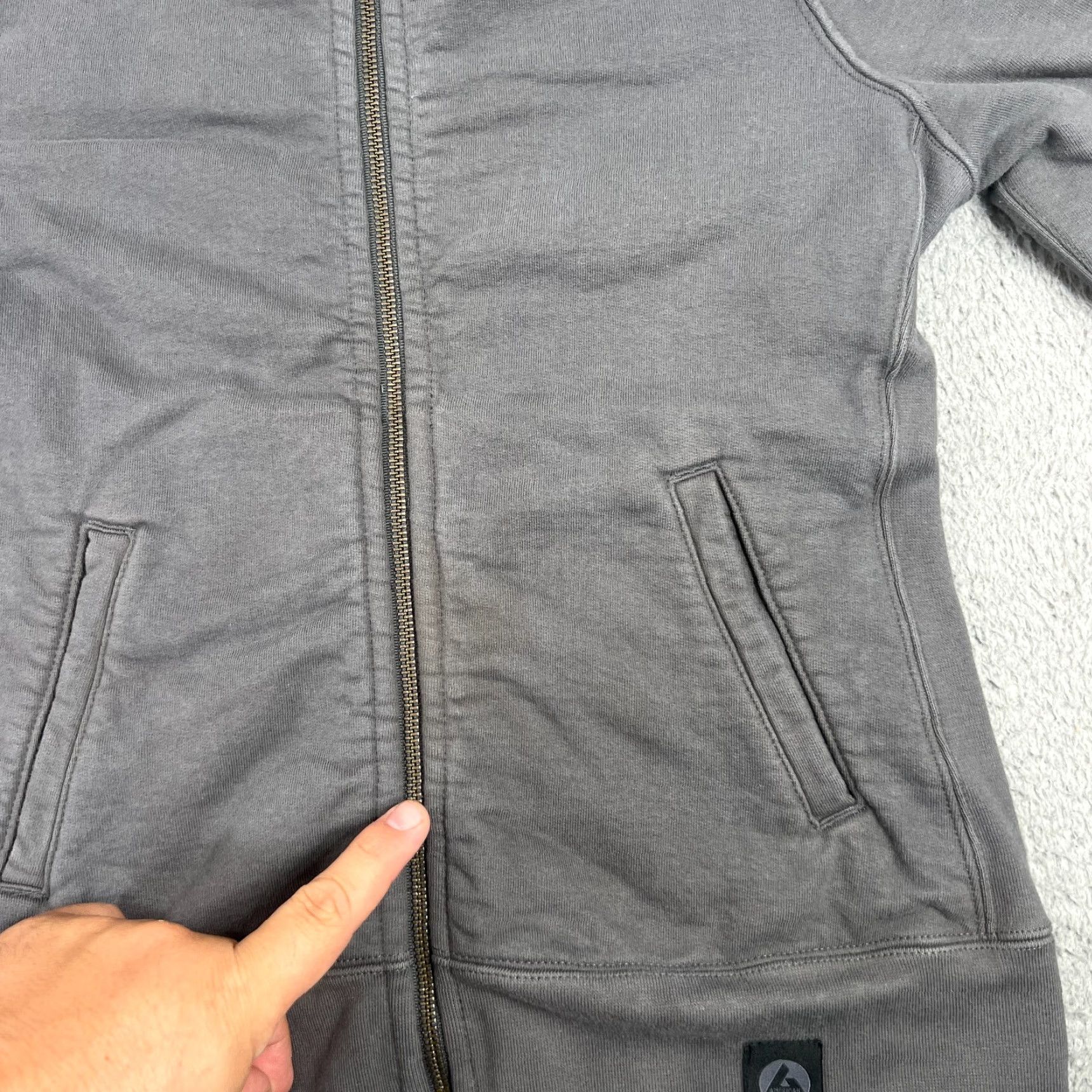 Vintage VINTAGE American Giant Hoodie Full Zip Womens Medium Black Cotton Sweatshirt Activewear Size M / US 6-8 / IT 42-44 - 2 Thumbnail