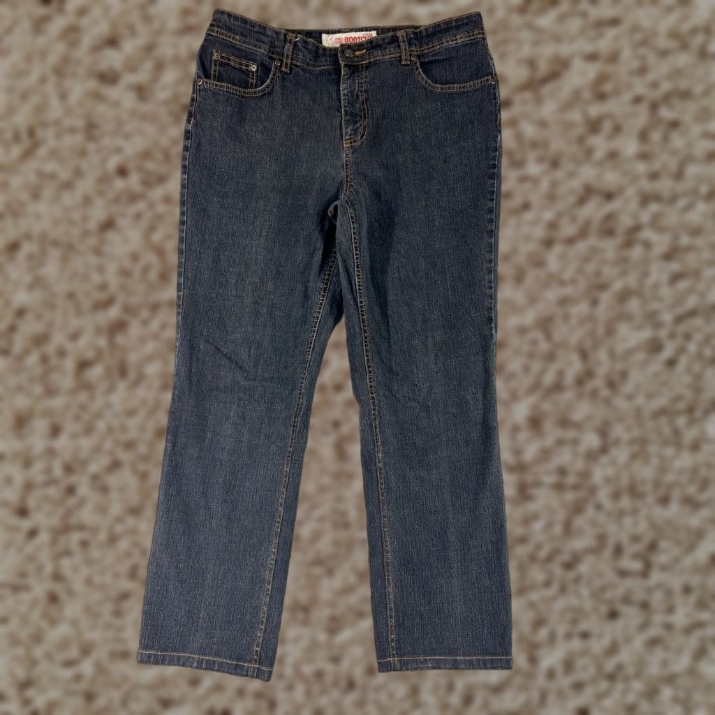 Faded Glory Faded Glory Jeans Womens Black Denim Bootcut Stretch Mid Rise 31x27 Jeans Size 24" / US 00 / IT 34 - 1 Thumbnail