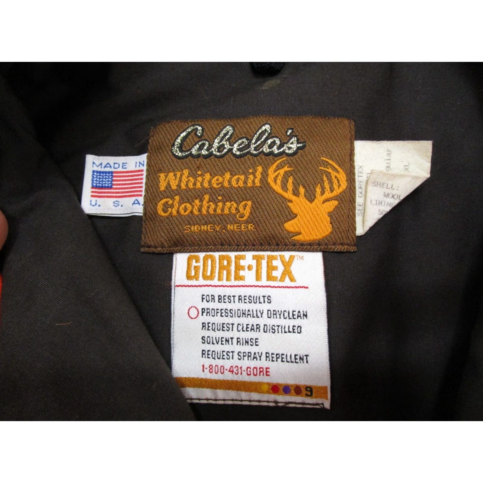Vintage VTG Cabela's Whitetail Blaze Orange Thinsulate Goretex Jacket XL Hunting Orange Parka Mens Size US XL / EU 56 / 4 - 2 Thumbnail