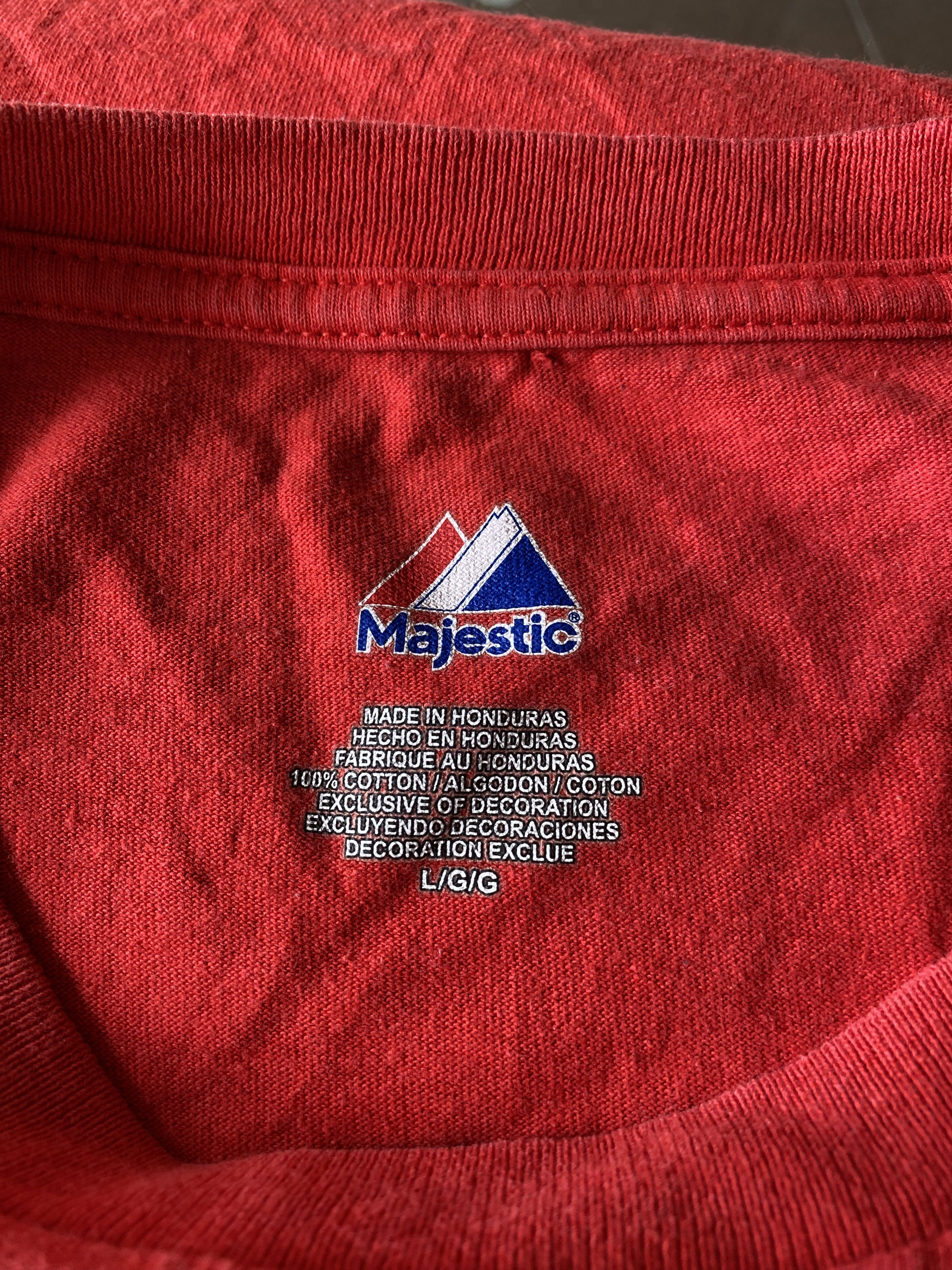 MLB × Majestic 2011 MVP WORLD SERIES "DAVID FREESE" MLB T SHIRT Size US L / EU 52-54 / 3 - 4 Thumbnail