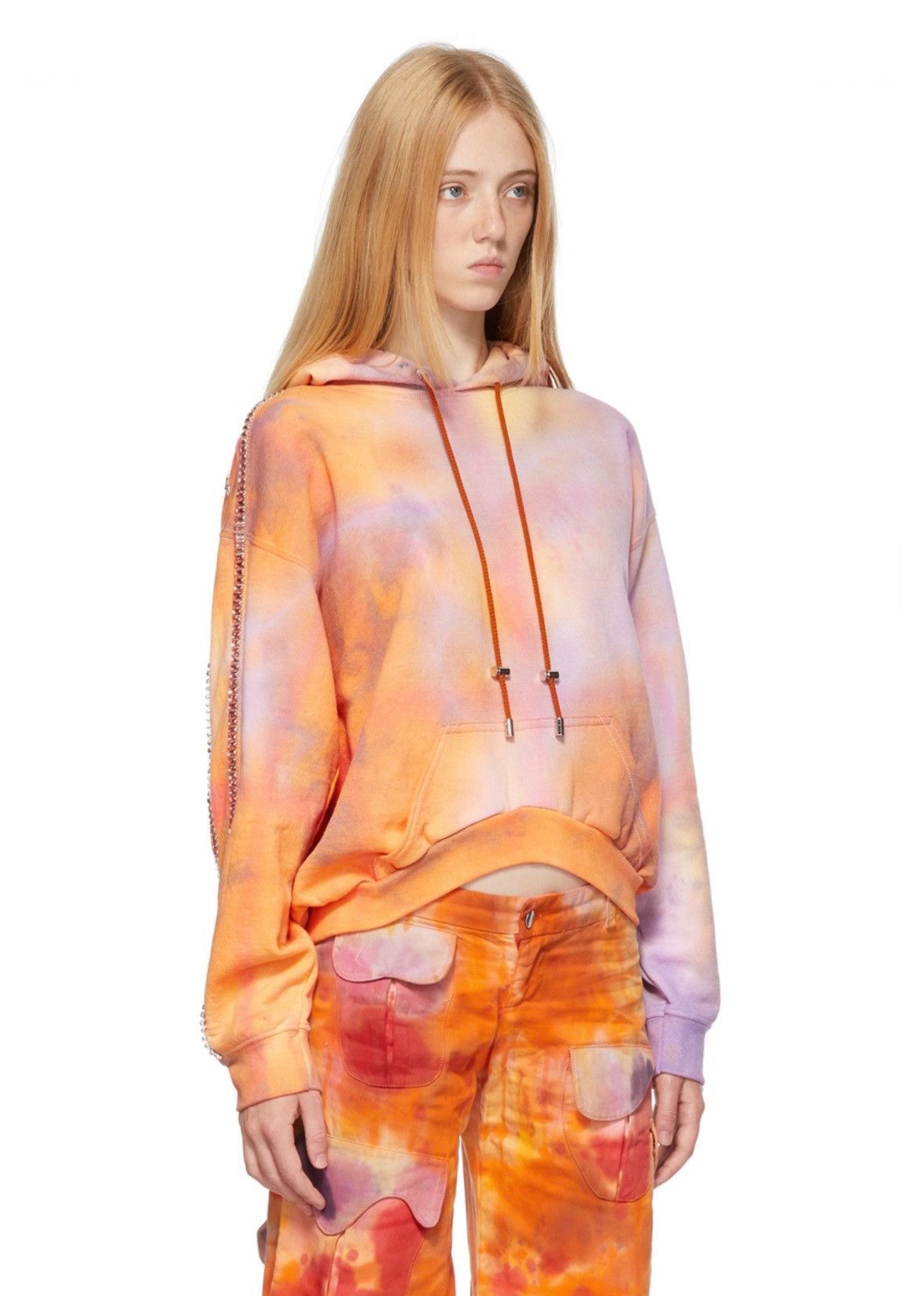 Collina Strada COLLINA STRADA Orange Round Hem Sporty Spice Hoodie Size L / US 10 / IT 46 - 1 Thumbnail