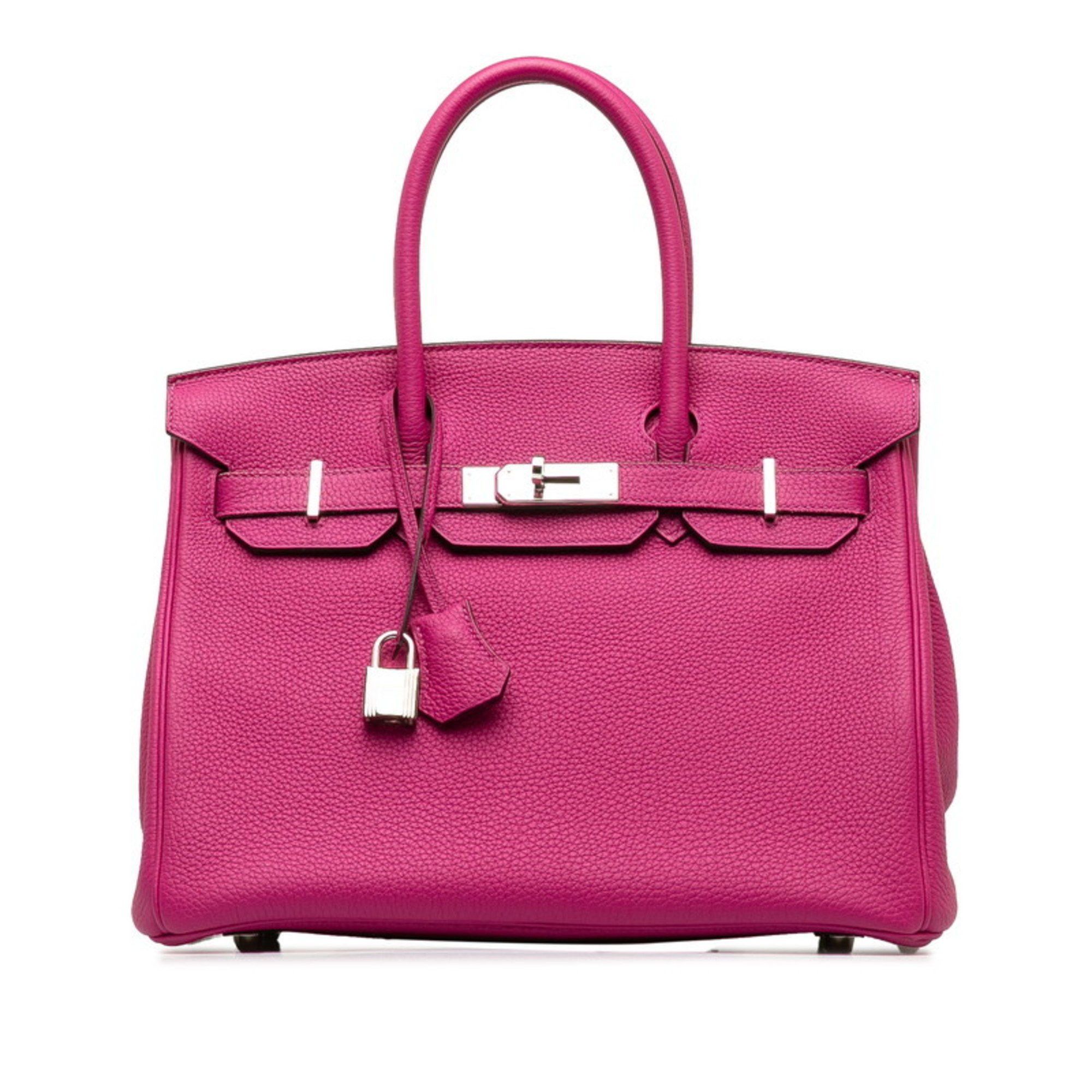 image of Hermes Birkin 30 Handbag Rose Purple Togo Women's Hermes