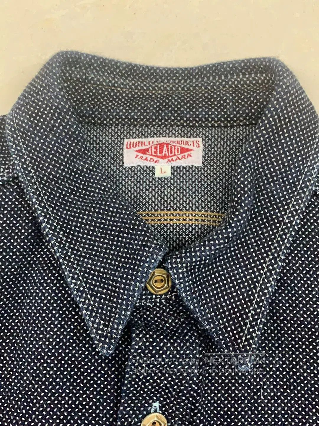 Jelado Jelado Blue Dyed Sashiko Shirt Jacket. Size US L / EU 52-54 / 3 - 2 Thumbnail