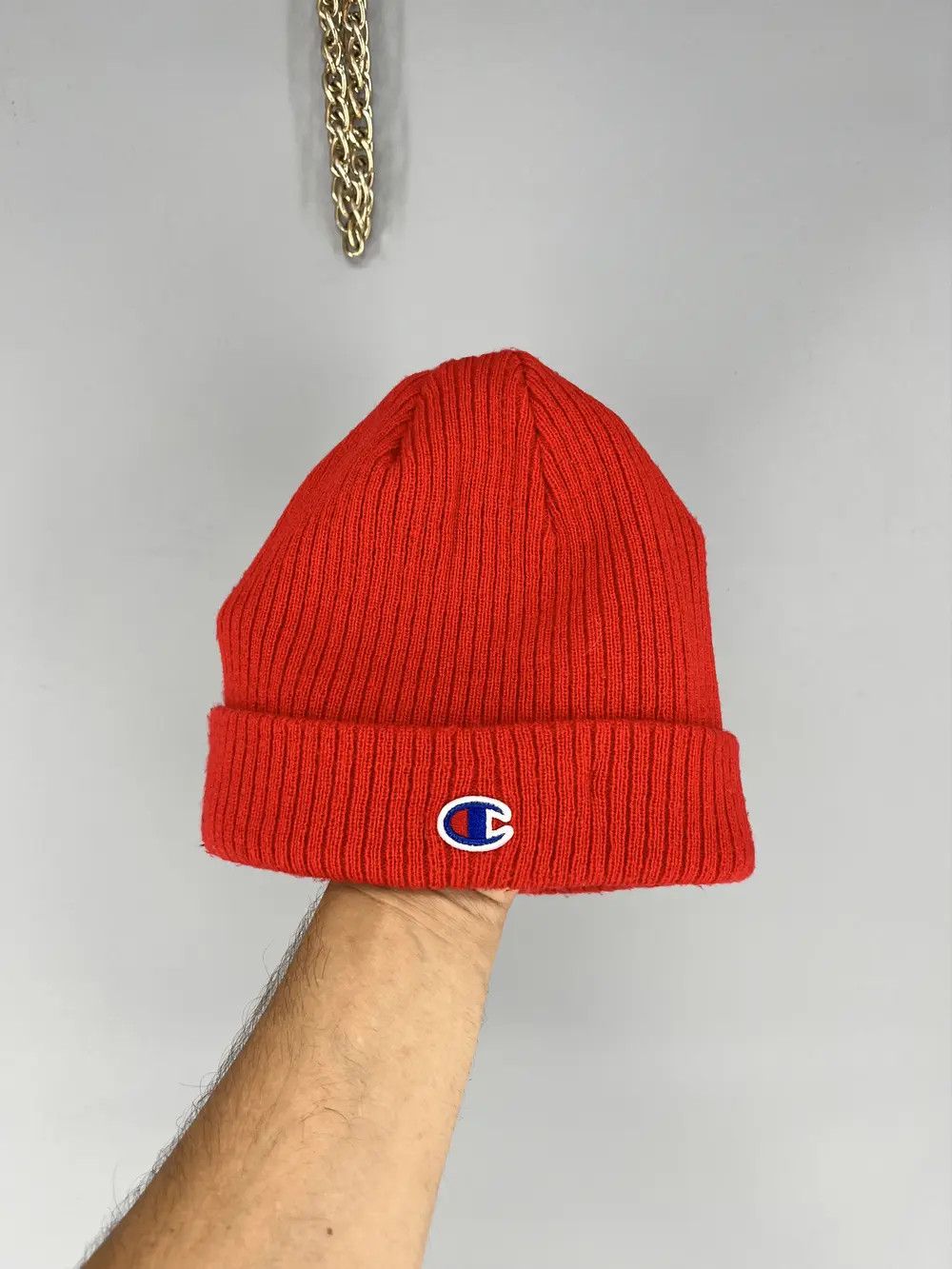 Champion Vintage Champion Small Logo Embroidered Beanie hat Size ONE SIZE - 1 Thumbnail