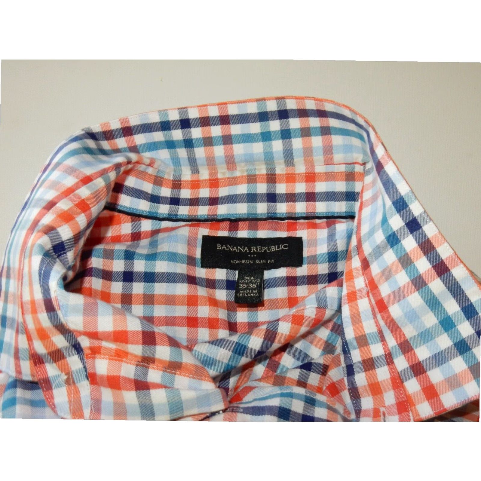 Banana Republic Banana Republic Mens Slim Fit Long Sleeve Plaid Button Up Shirt XL Size US XL / EU 56 / 4 - 3 Thumbnail